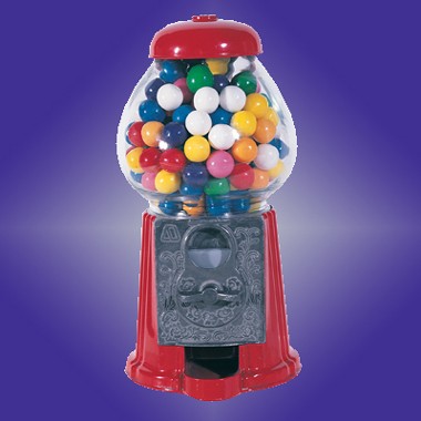 9" H DIE CAST IRON GUMBALL MACHINE 1