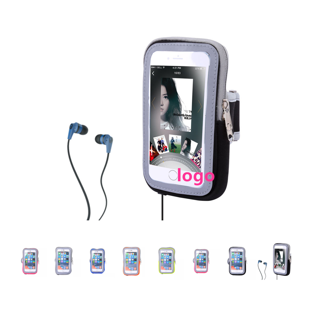 Reflective Touch Screen Armband w/Earphone Hole 3