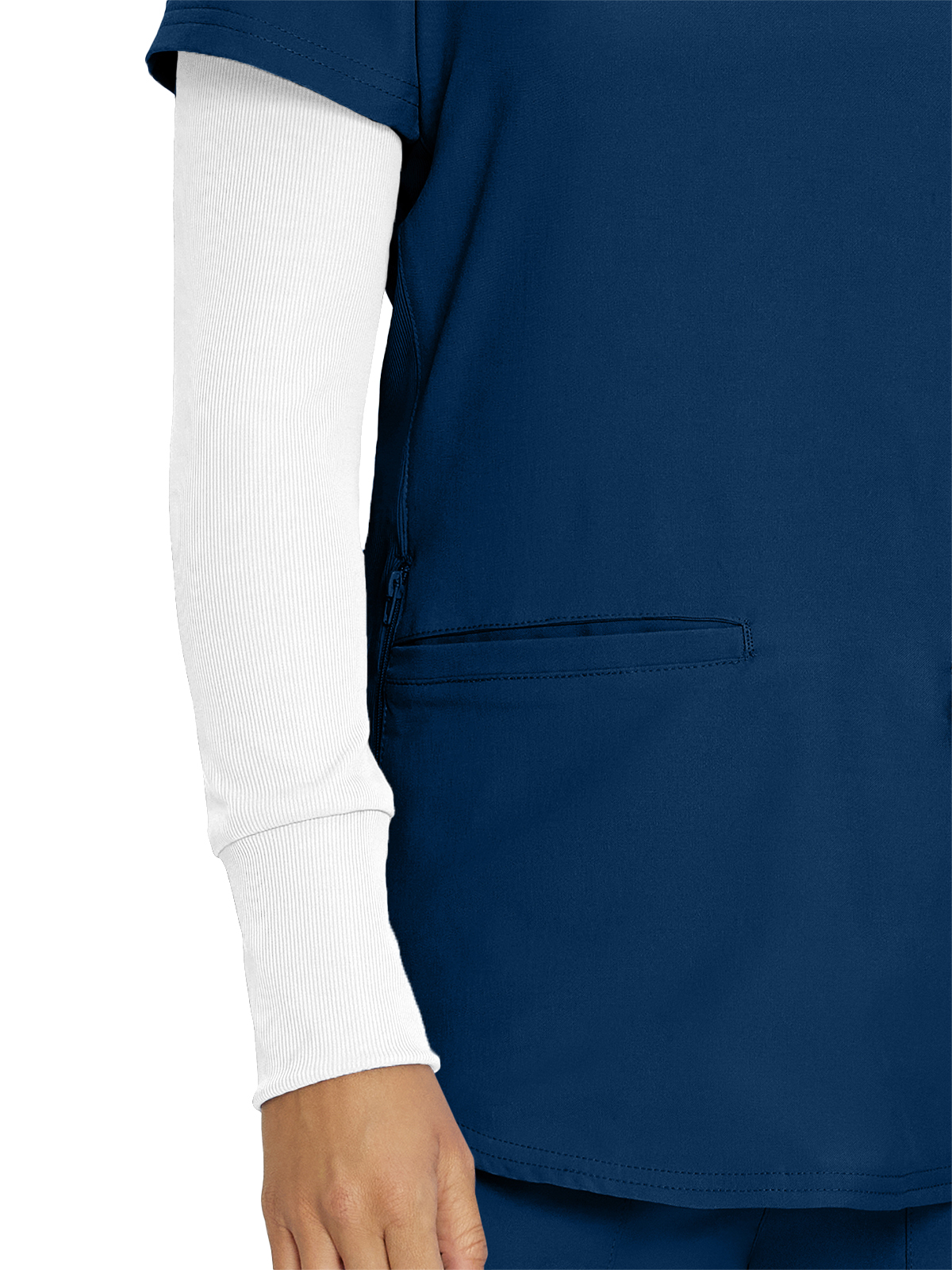Landau - Forward - Women's One-Pocket Long-Sleeve Crew Neck Underscrub Tee 31