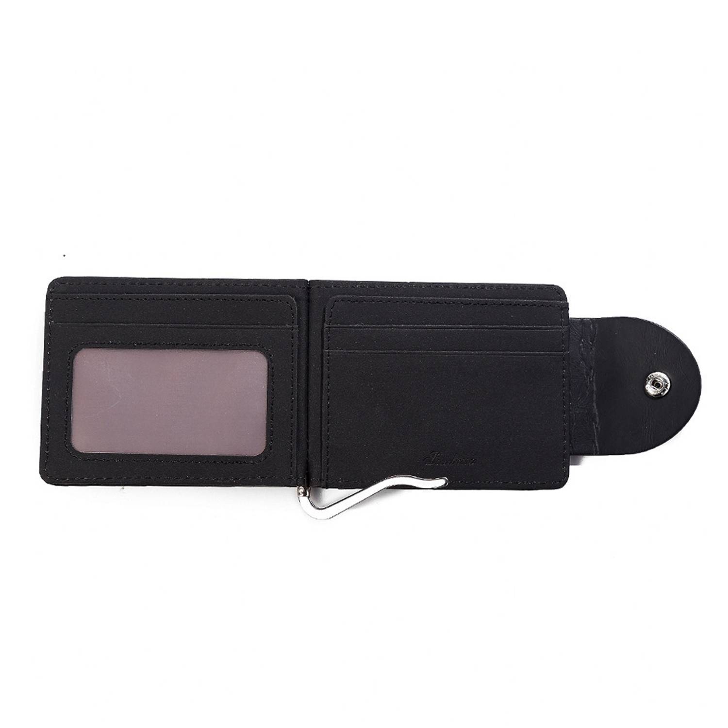 PU Leather Money Clip Card Holder Wallet 8