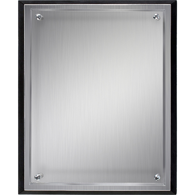 Alumo Tech Silver Rectangle Plaque (8"x 10"x 1") Screen-Printed 3