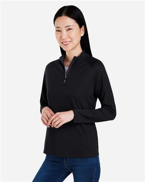 Women's Origin Performance Pique Quarter-Zip Pullover - CE418W 7