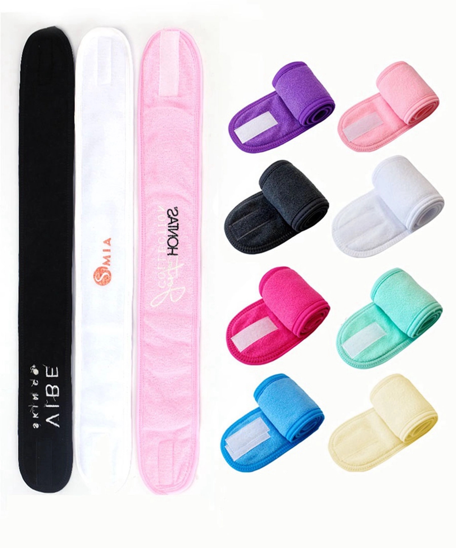 Washable Facial Band Elastic Makeup Headband 18