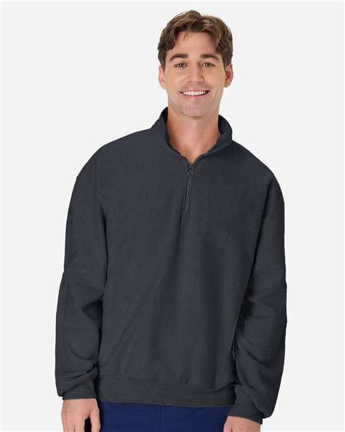 Unisex Beefy® Sweats Premium Heavyweight Quarter-Zip Sweatshirt - OG900 9