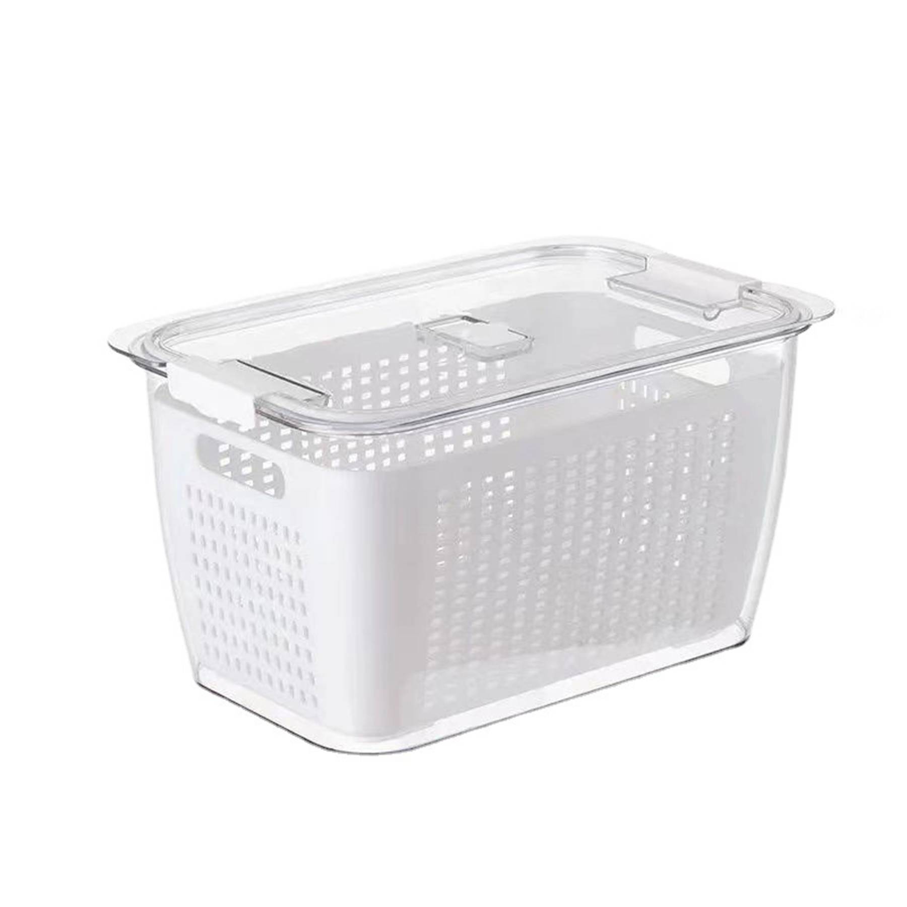 Transparent Drain Keep Fresh Storage Box 6