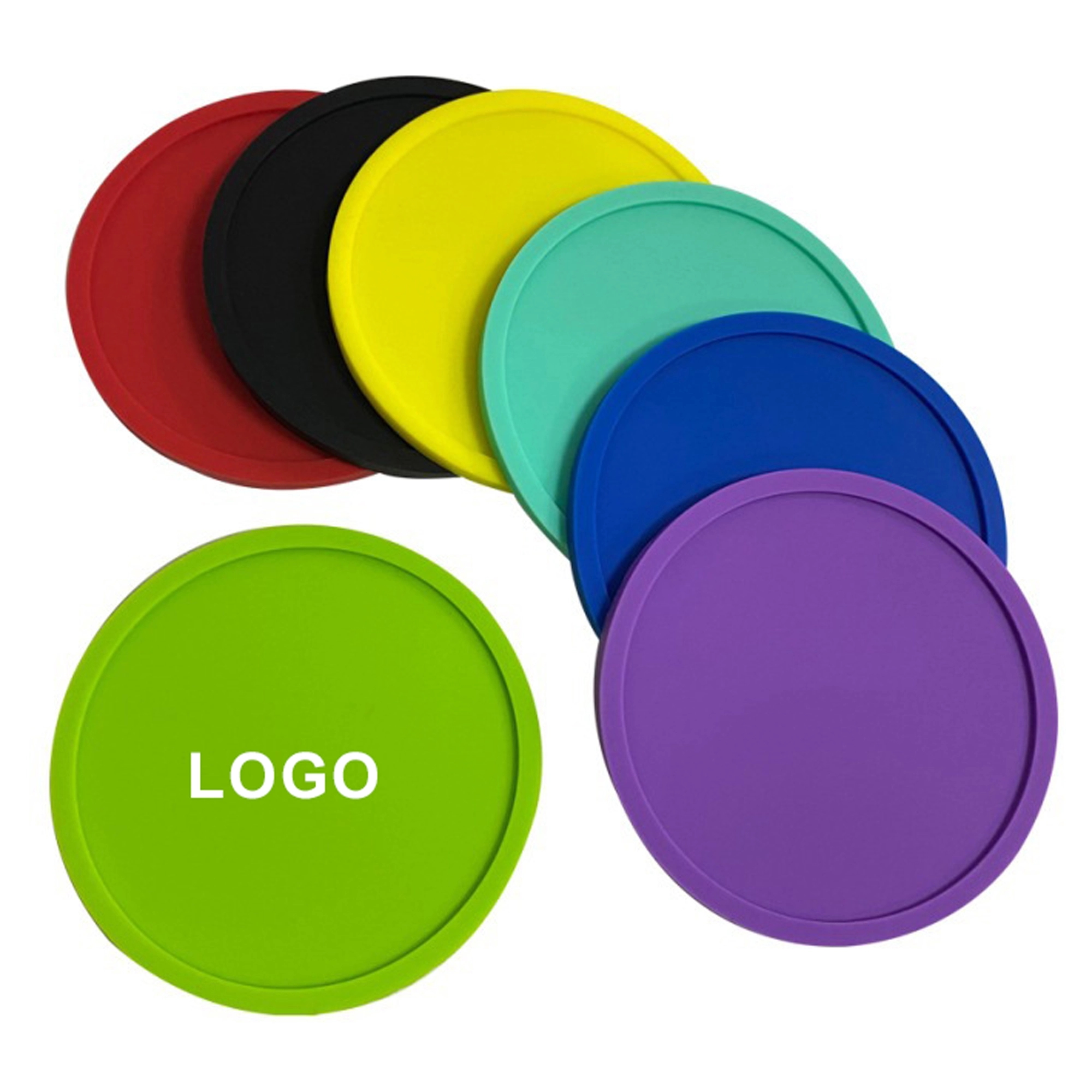 High Temperature Resistant Round Silicone Coaster 1