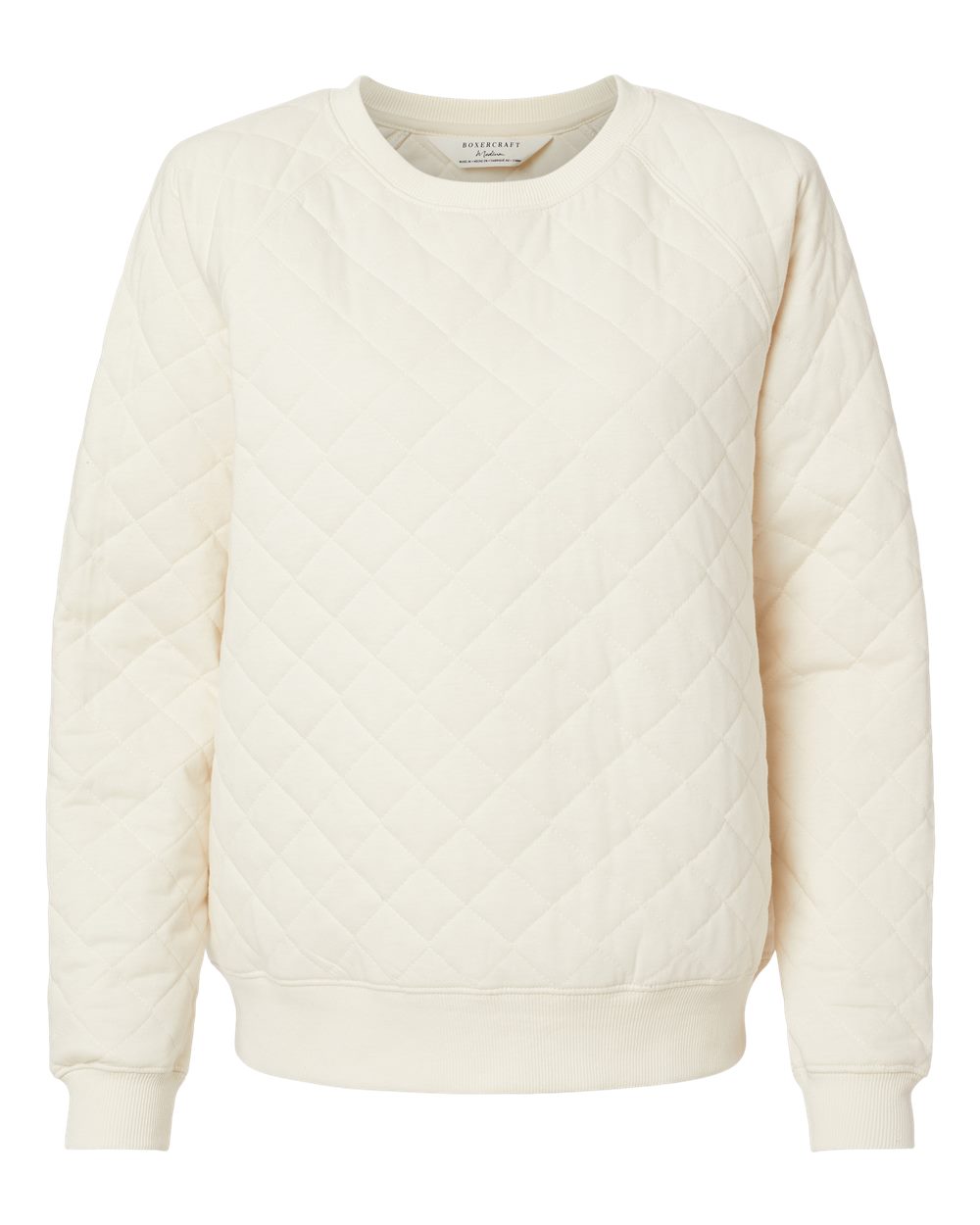 Women's Quilted Crewneck Pullover - R08 39