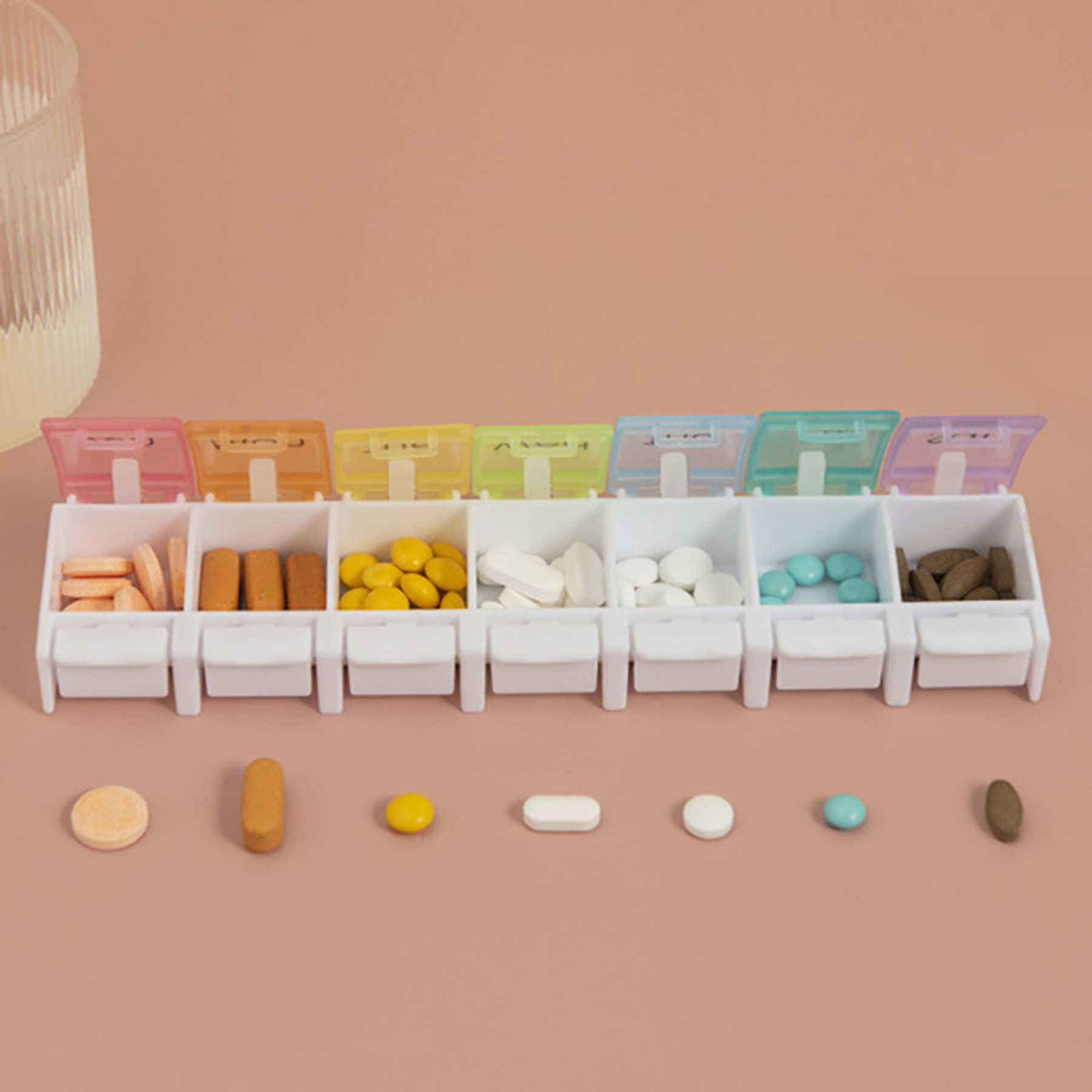 Weekly Travel 7 Day Pill Box Case 2