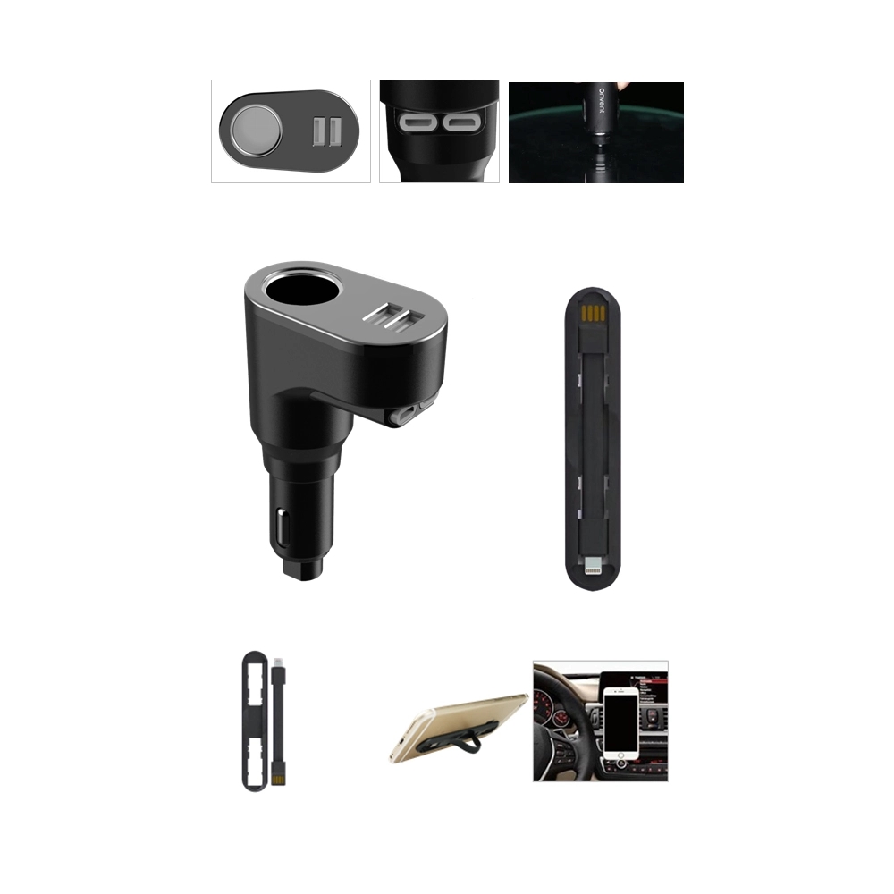 3 In 1 Car Charger Charging Cable Emergency Safety Hammer 3