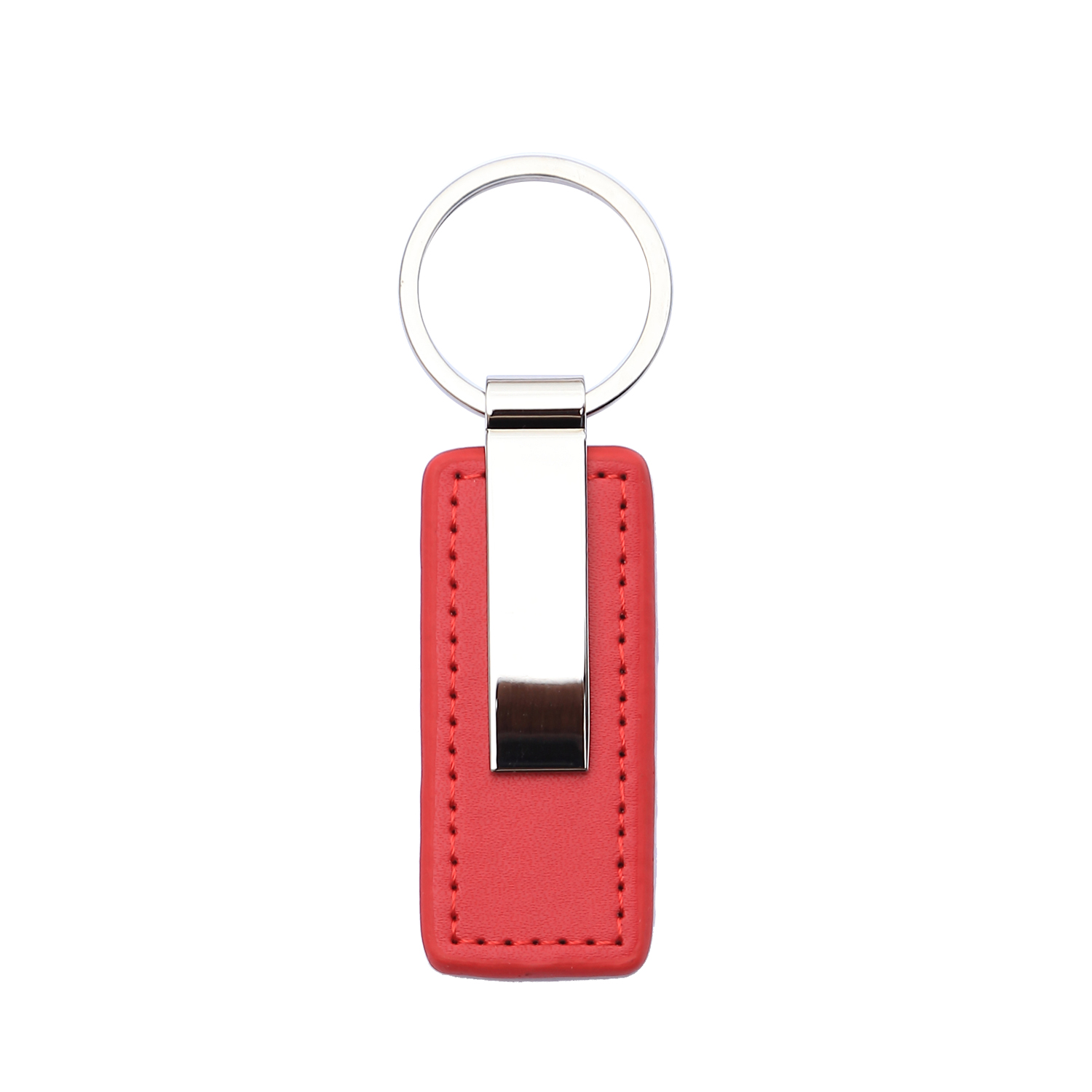 Oceanside Leather Key Chain - Red