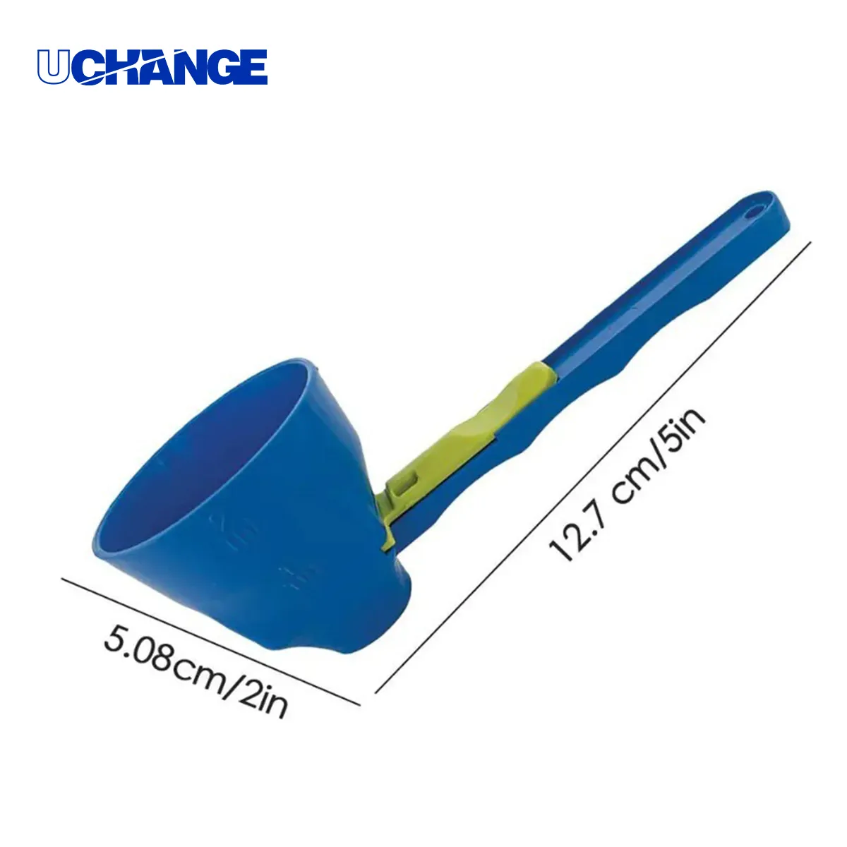 No-Spill Powder Funnel Spoon With Sliding Separator measuring scoop + funnel No spill preparation 2