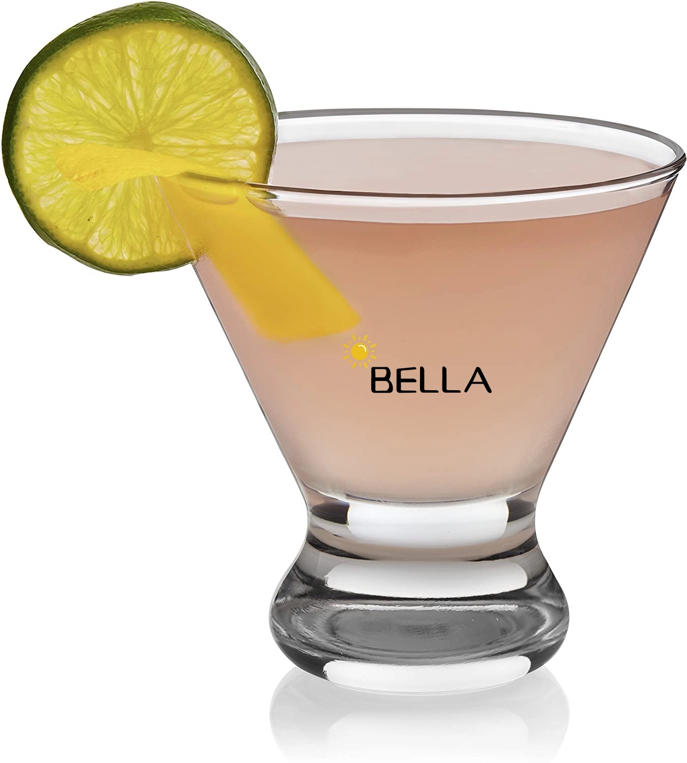 Brisbane Stemless Martini - Deep Etch 8oz 3