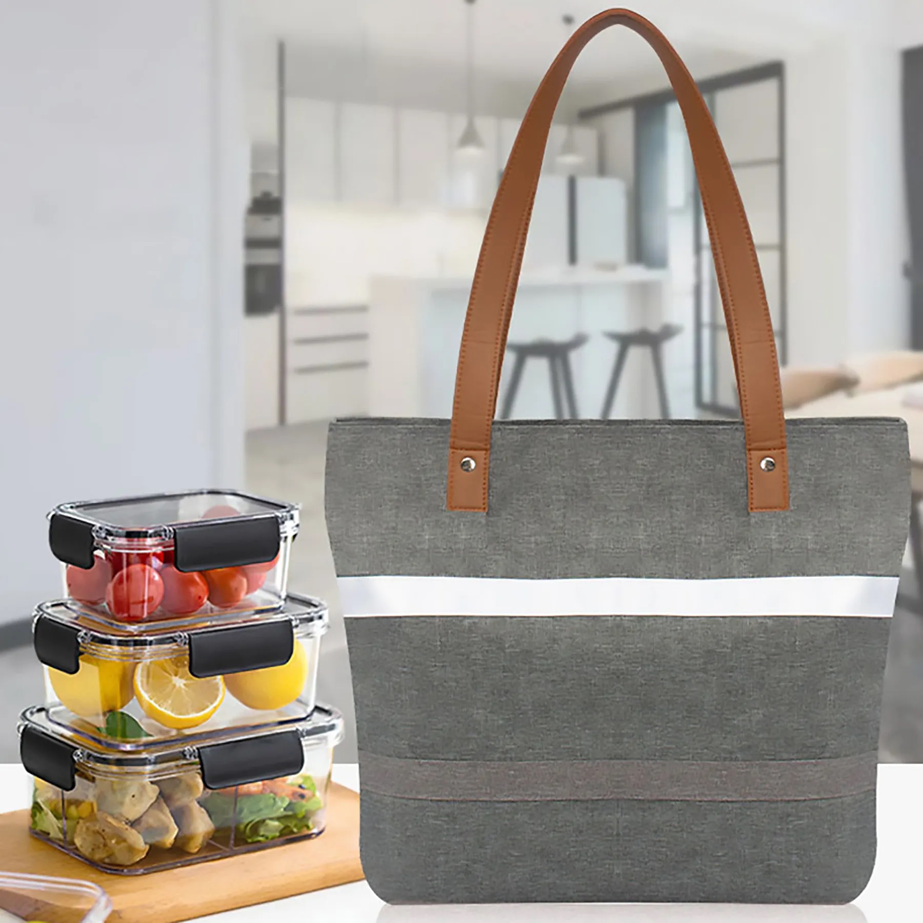 Oxford Retro Portable Insulation Bag 7