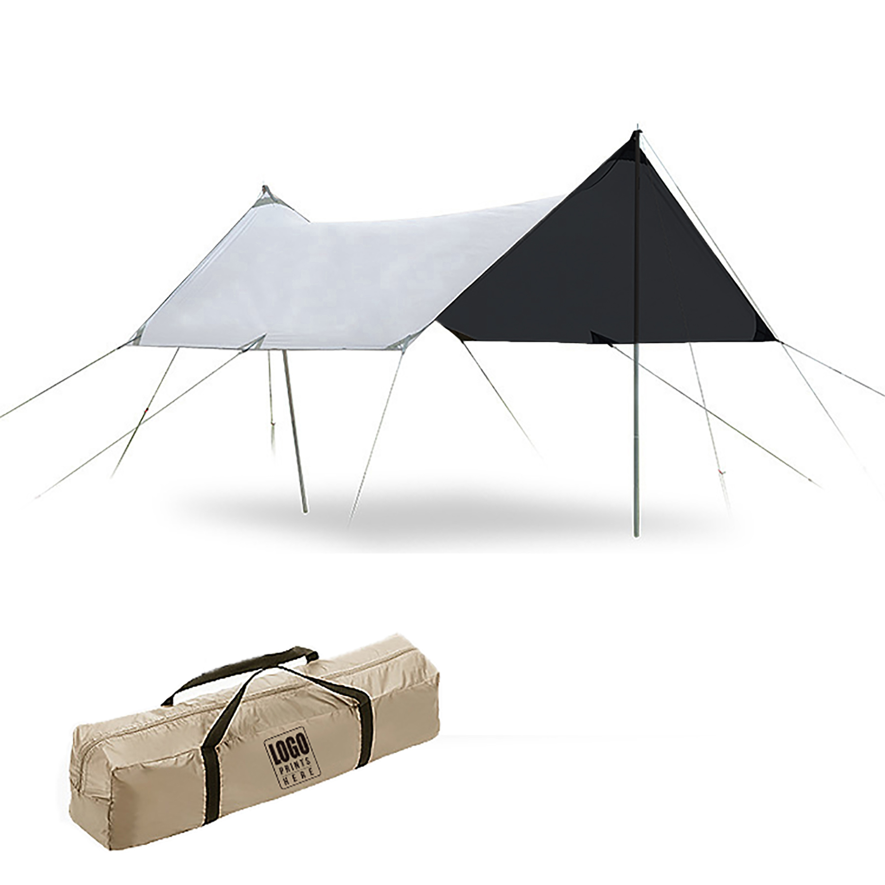 Outdoor Shade Canopy Light Weight Black Coating 1