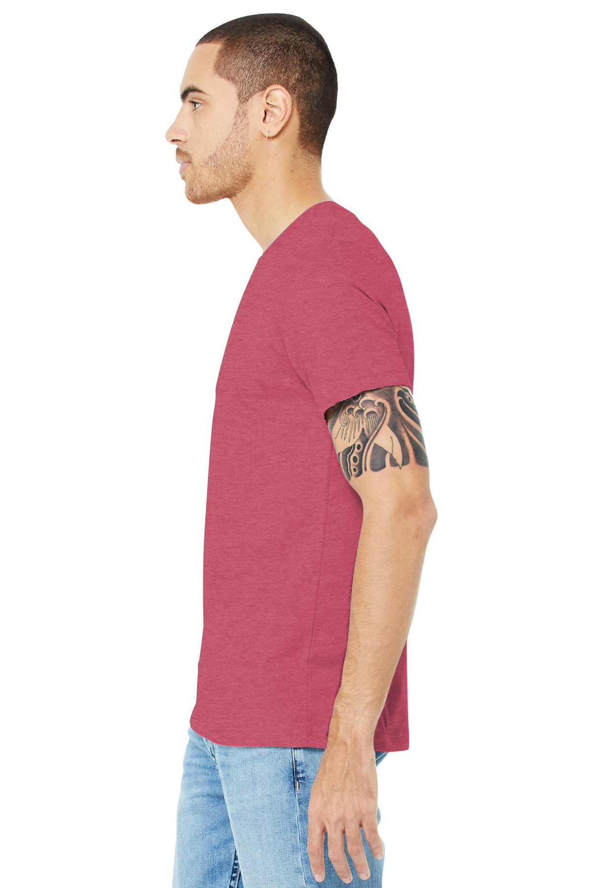 BELLA+CANVAS Unisex Heather CVC Short Sleeve Tee. BC3001CVC 152