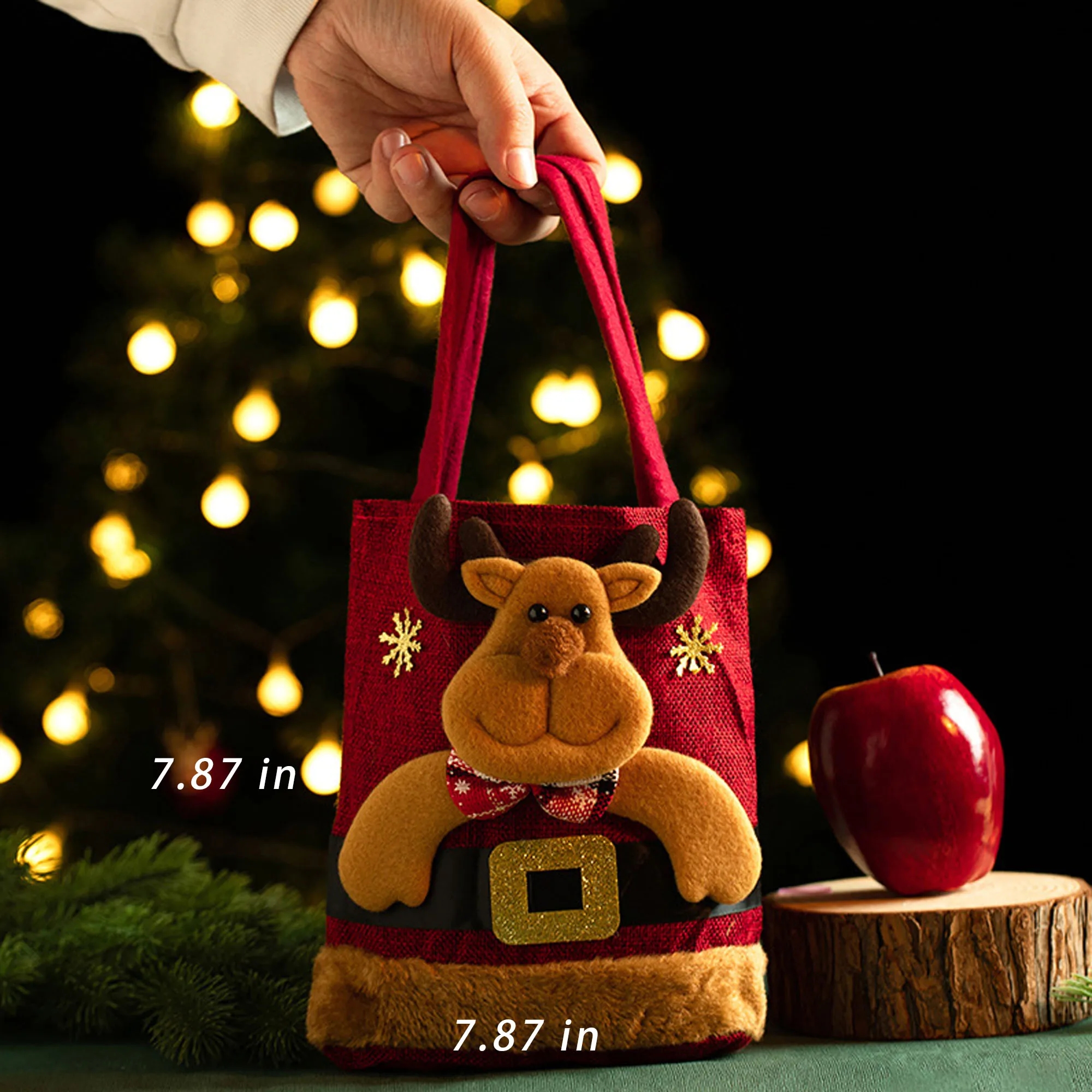Christmas Handheld Gift Bag With Logo For Surprise 1