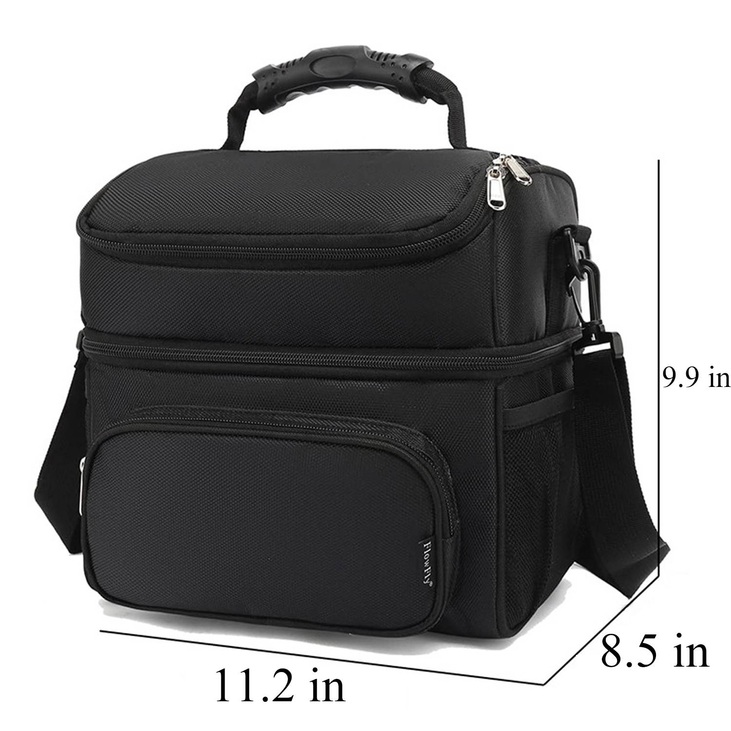 15L Oxford Double Deck Insulated Cooler Bag w/ Handle 5