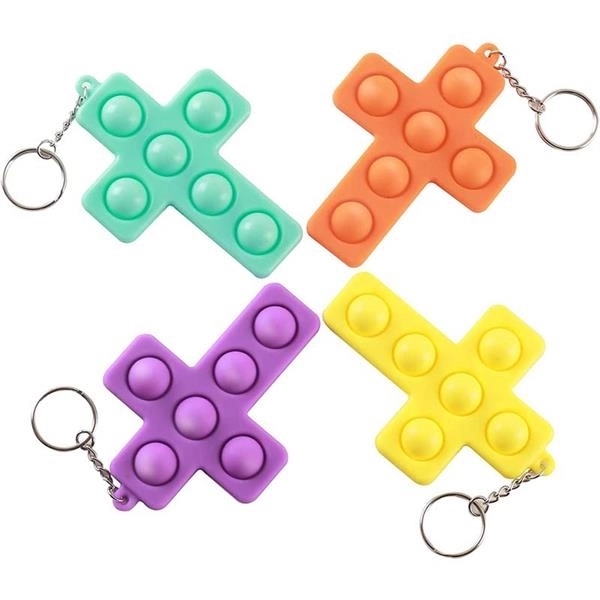 Cross Fidget Toy Keychain 2