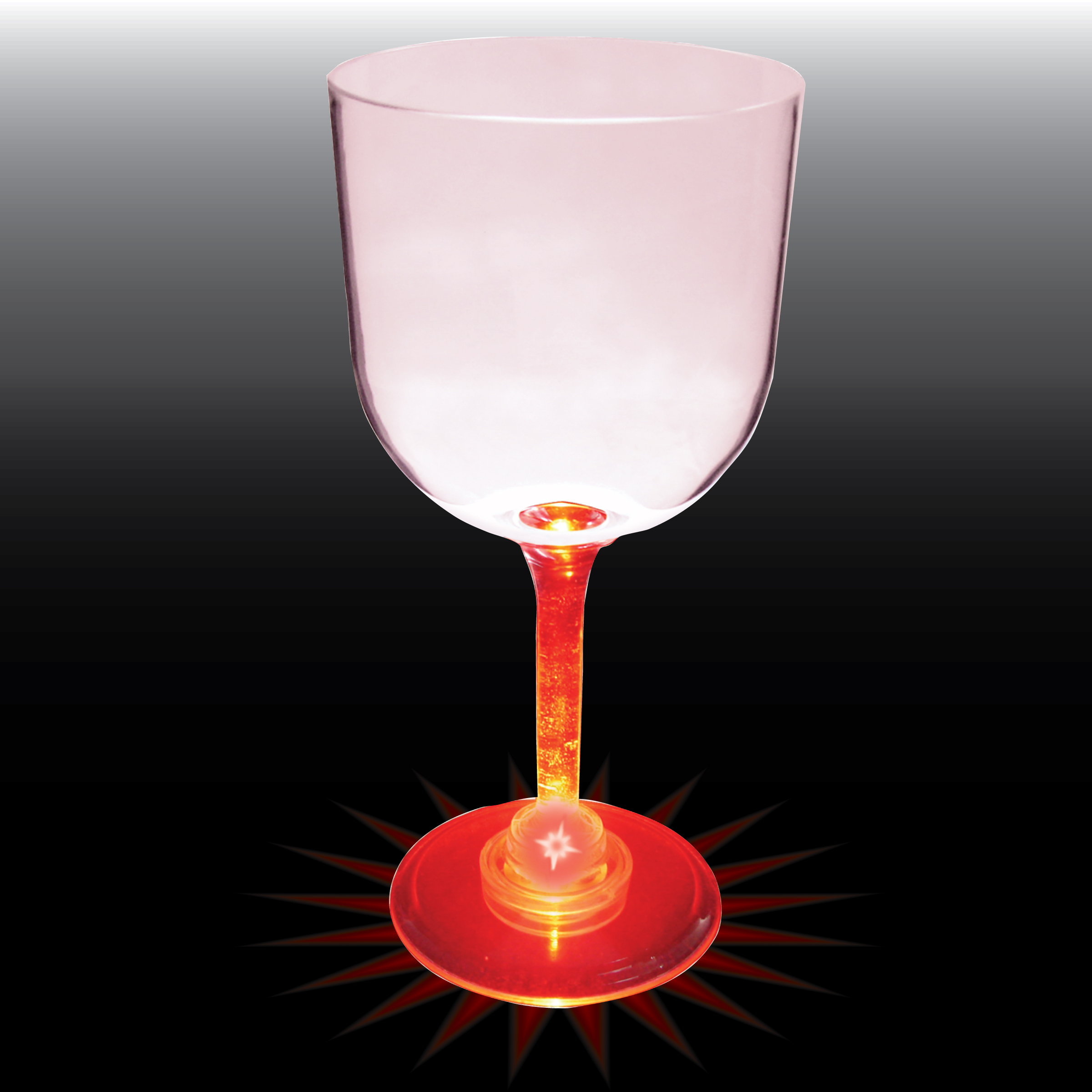 14oz Light Up Standard Stem Plastic Wine Goblet 7