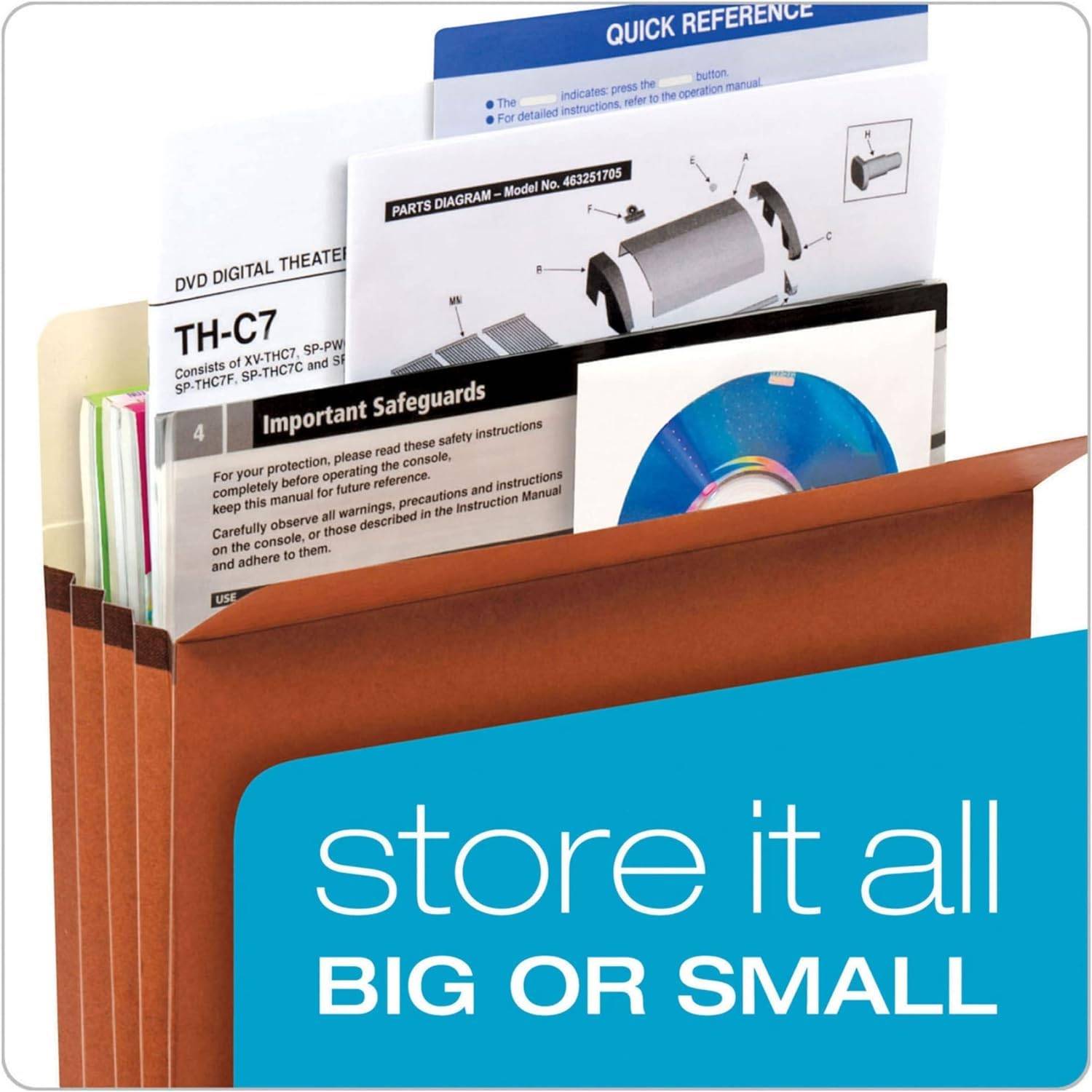 Expanding File Pockets Folder 4