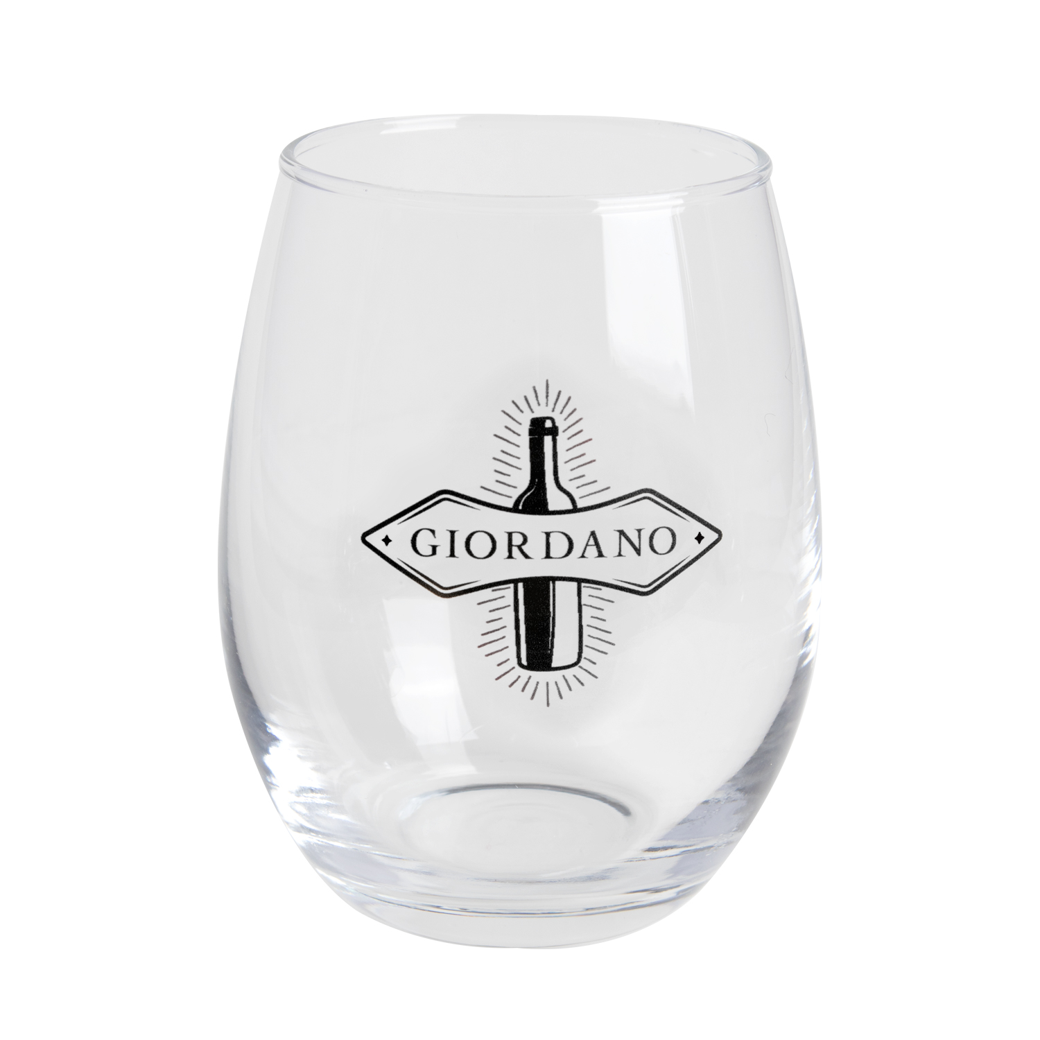 9 oz. Tulip Stemless Wine Glass (1 Color Imprint) 1