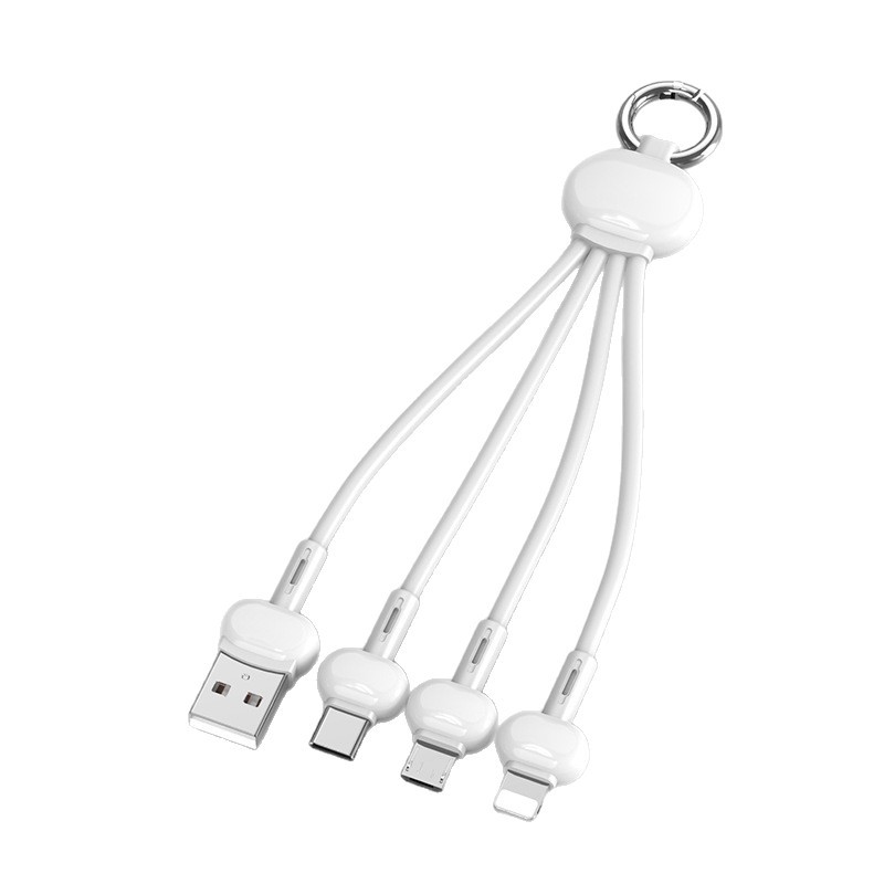 Vibrant Multi-Port Charging Cable Keychain 2