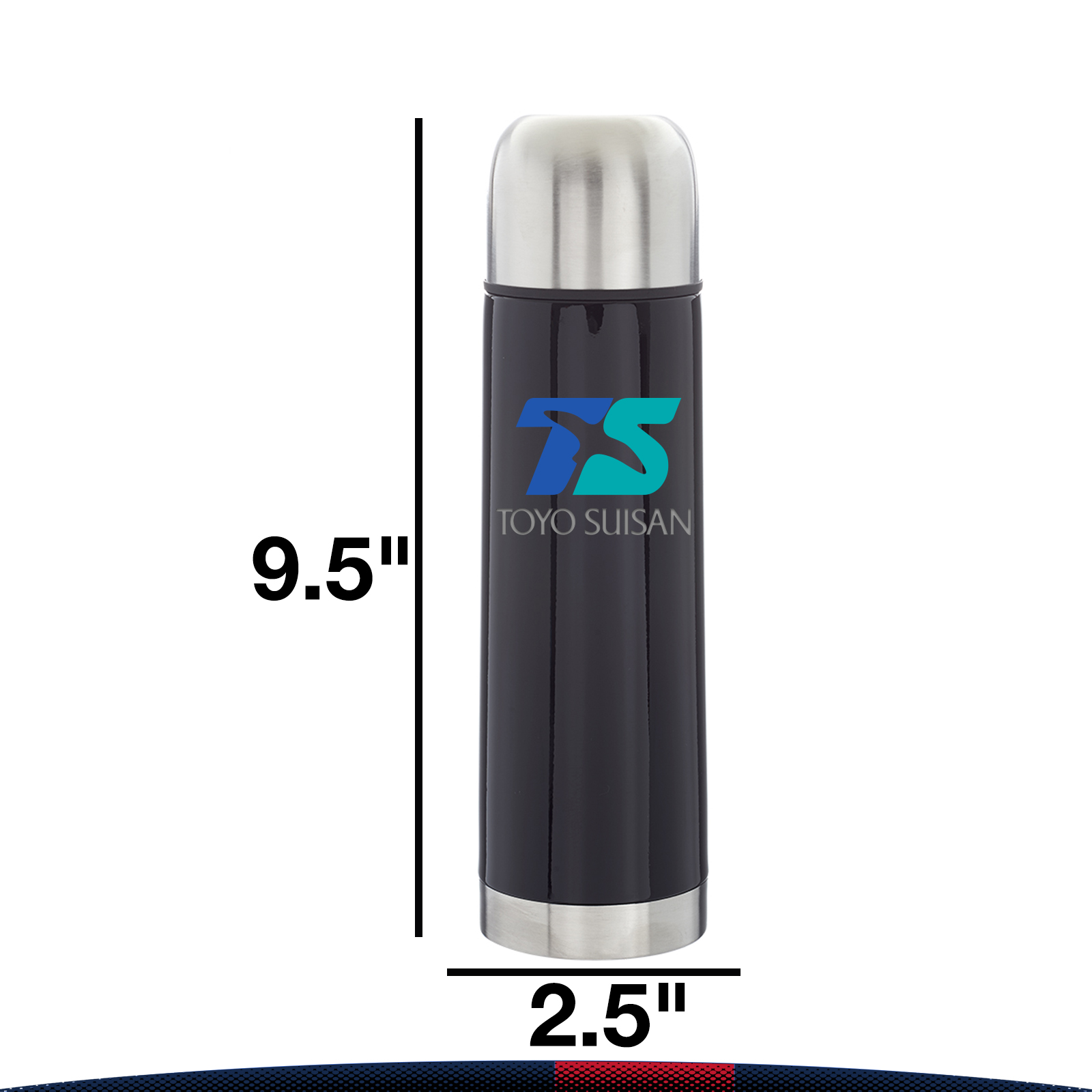 17 oz. Rechis Black Vacuum Flasks 2