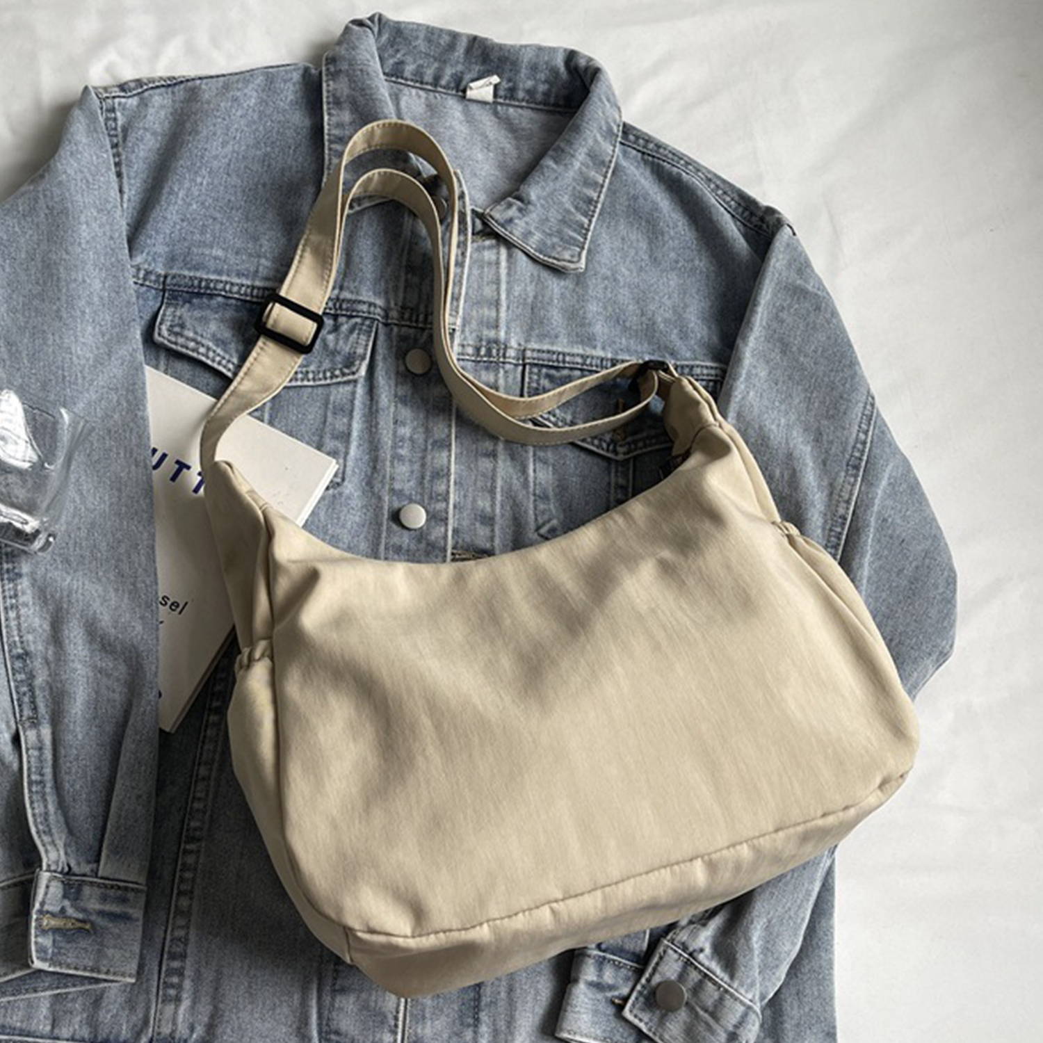 Large Capacity Nylon Shoulder Tote Bag 8