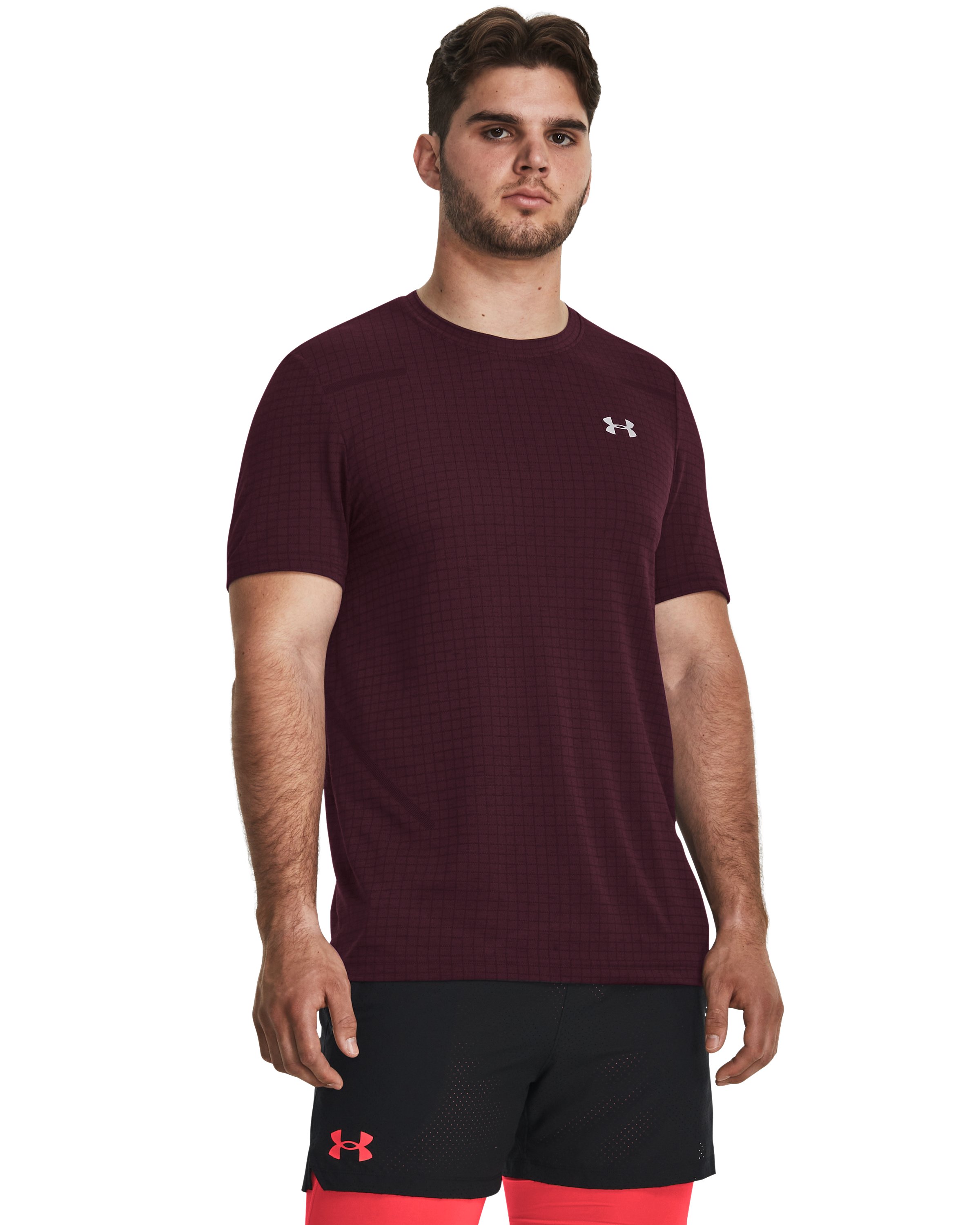 UA Seamless Grid Men's Short Sleeve 28