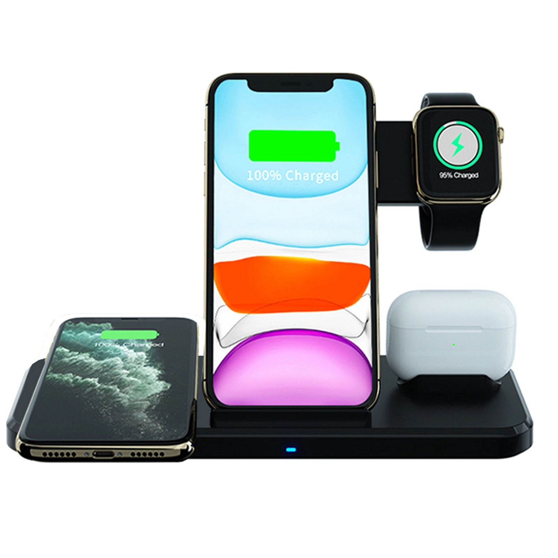 4 in 1 Multifunctional 15W Folding Fast Wireless Charger 4