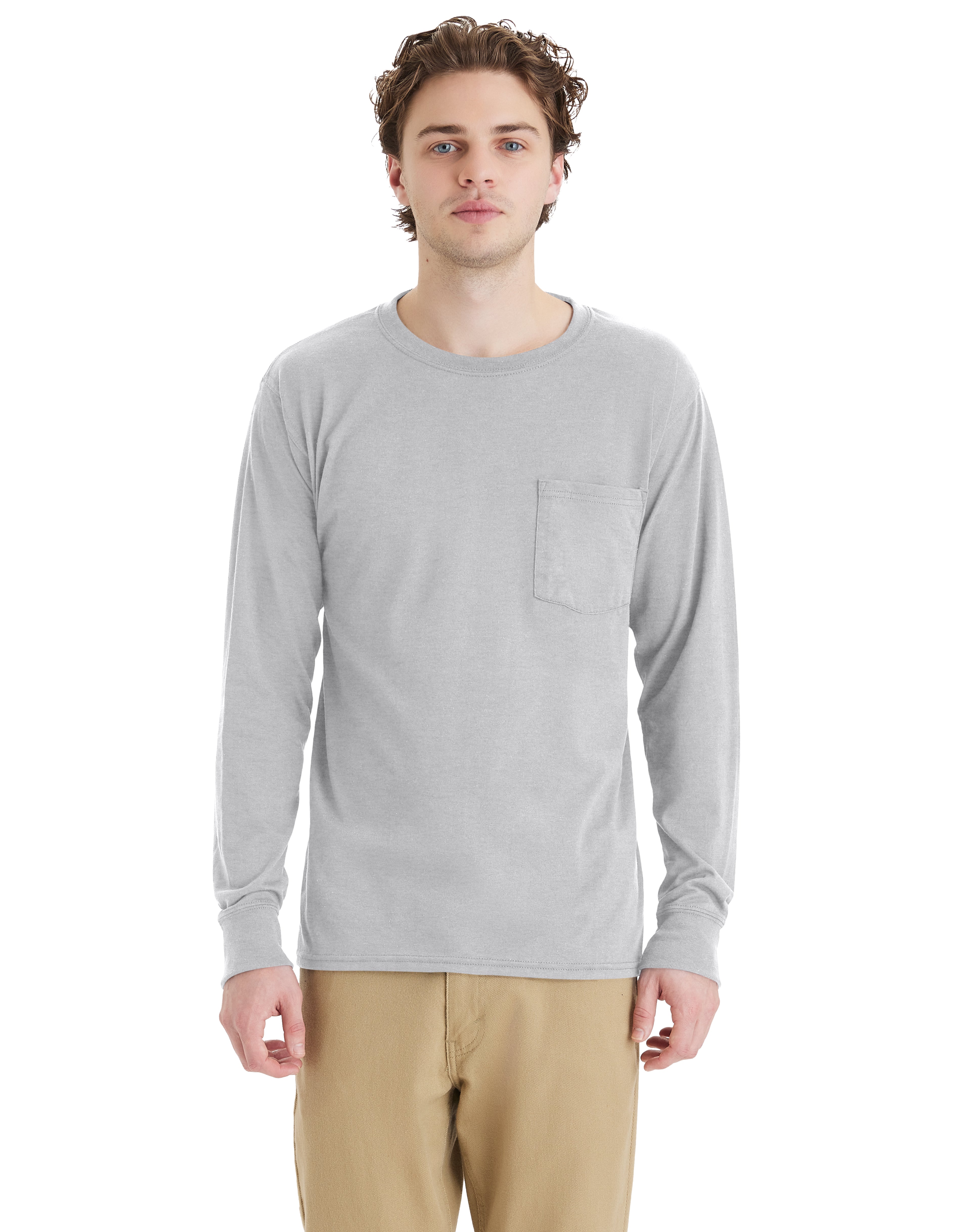 Hanes Workwear Long-Sleeve Pocket T-Shirt 4
