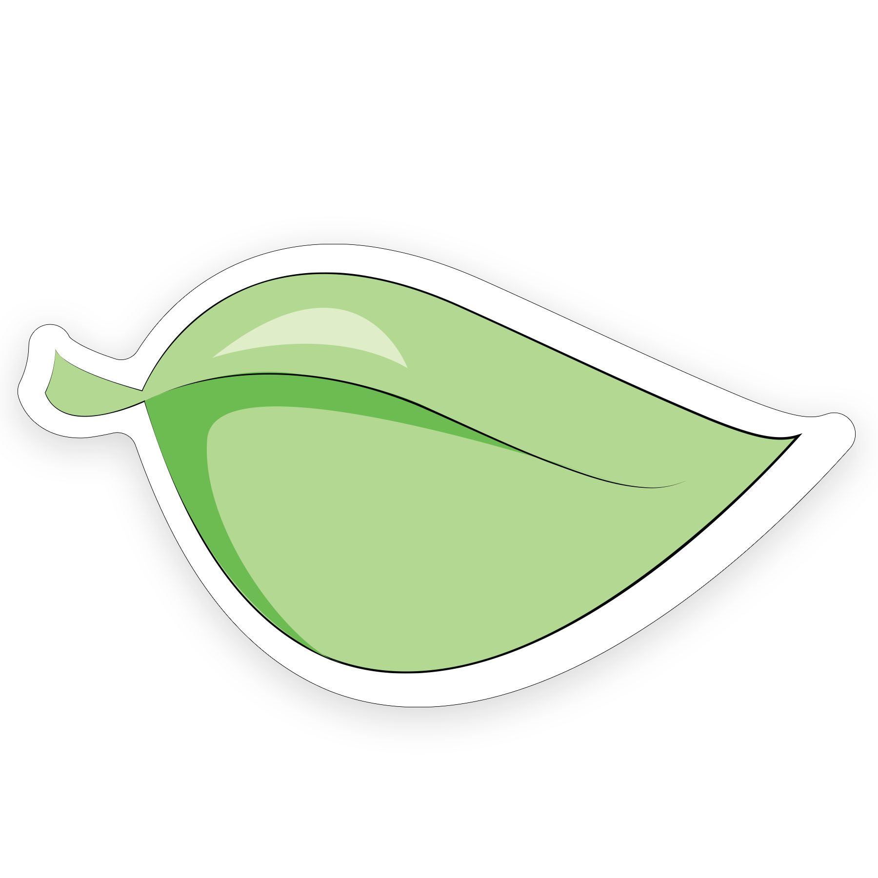 Leaf Shaped NoteKeeper™ Magnet 35 Mil 3