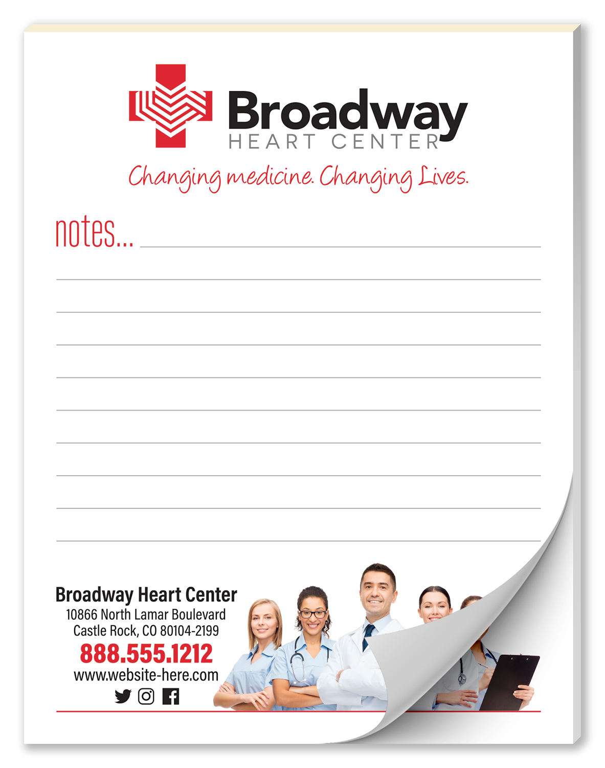 Scratch Pad / Notepad - 100 Sheets - 4.25x5.5 3