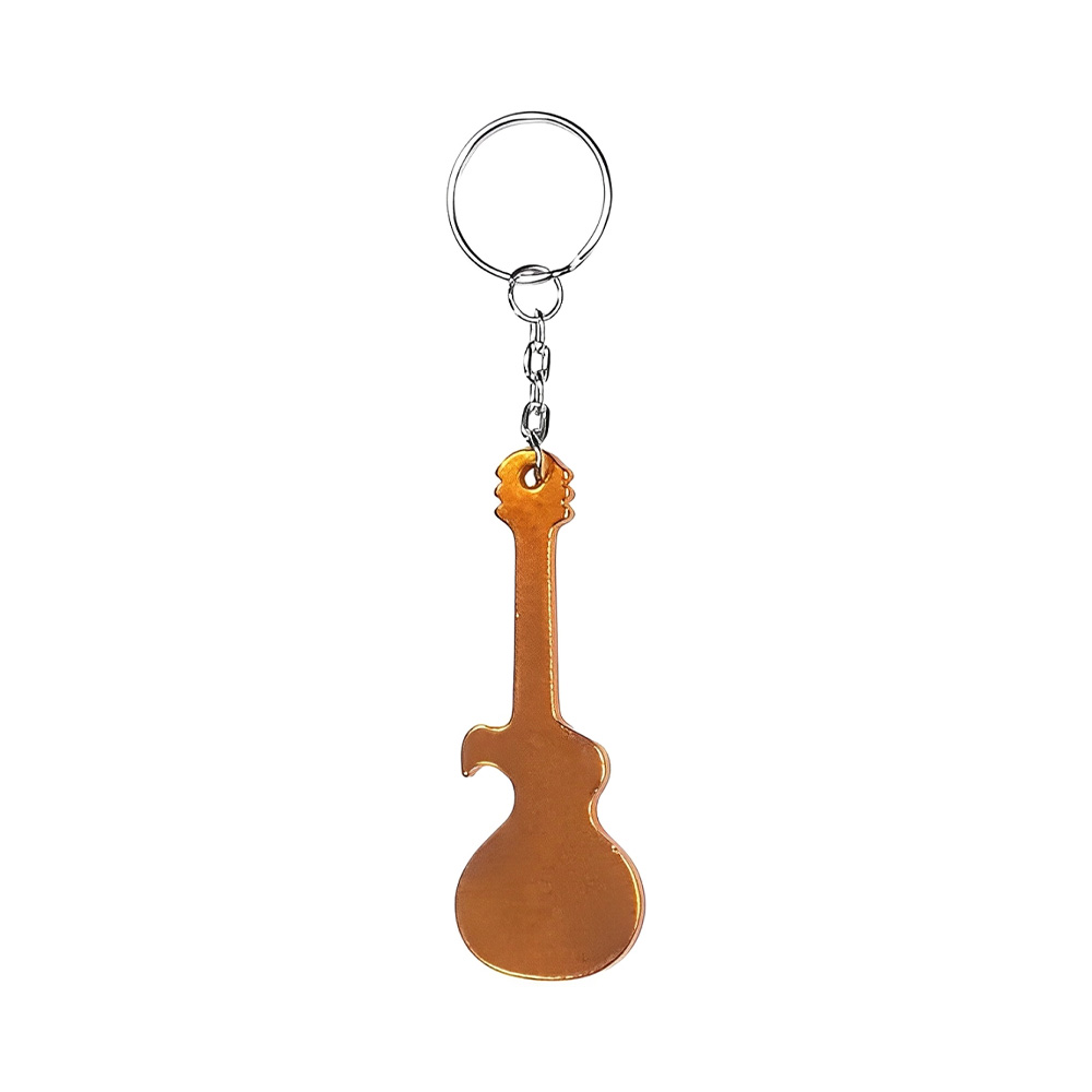 Guitar Shaped Bottle Opener Keychain 4