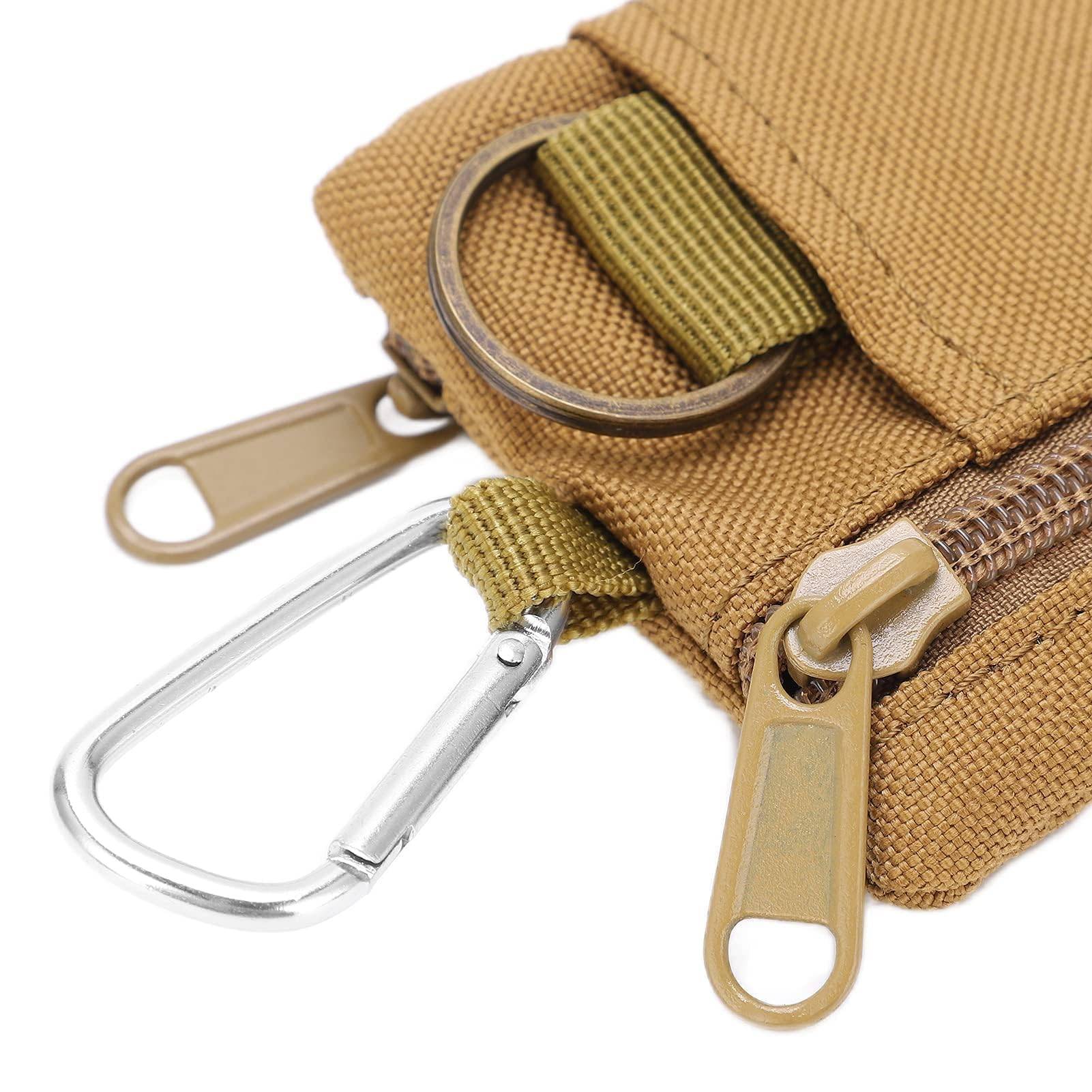 Mini Size EDC Utility Pouch Bag Waist Pack w/ Carabiner 9