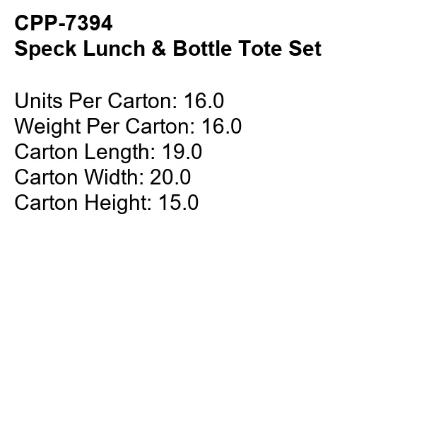 Speck Lunch & Bottle Tote Set 9