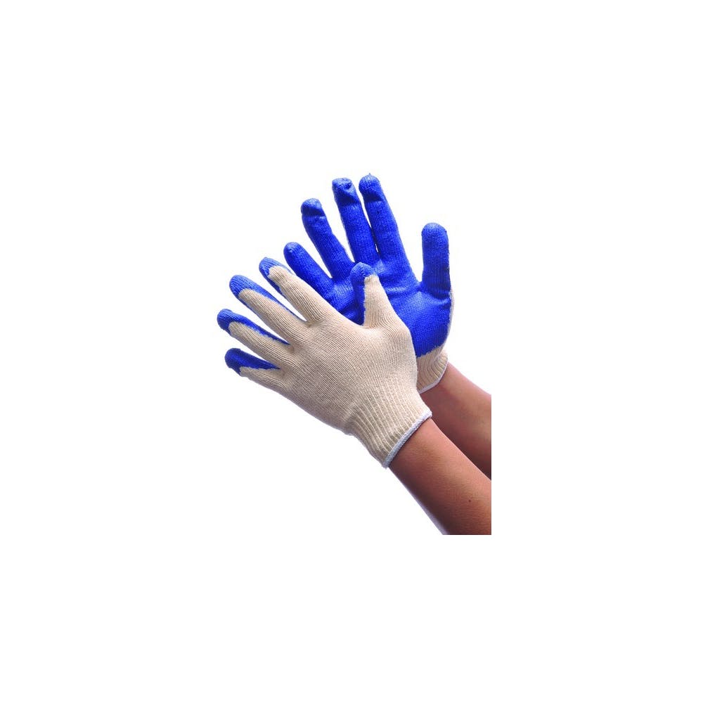Latex Coated Gloves - Blue Medium 1