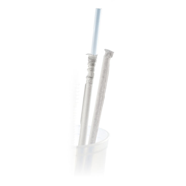 10.250" Disposable Plastic Straw Clear 1