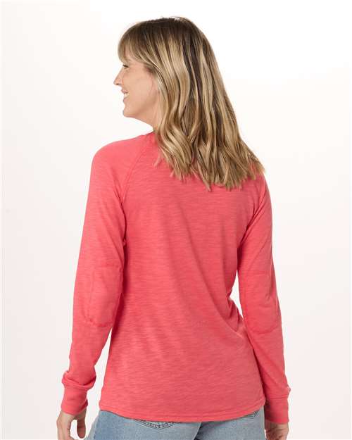Women's Solid Preppy Patch Long Sleeve T-Shirt - BW3166 21
