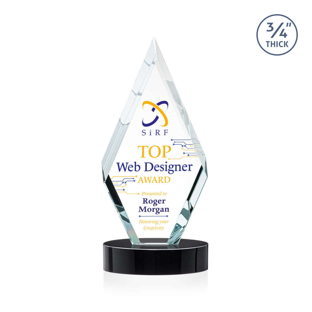 Richmond VividPrint™ Award on Alberton Base - Black 2