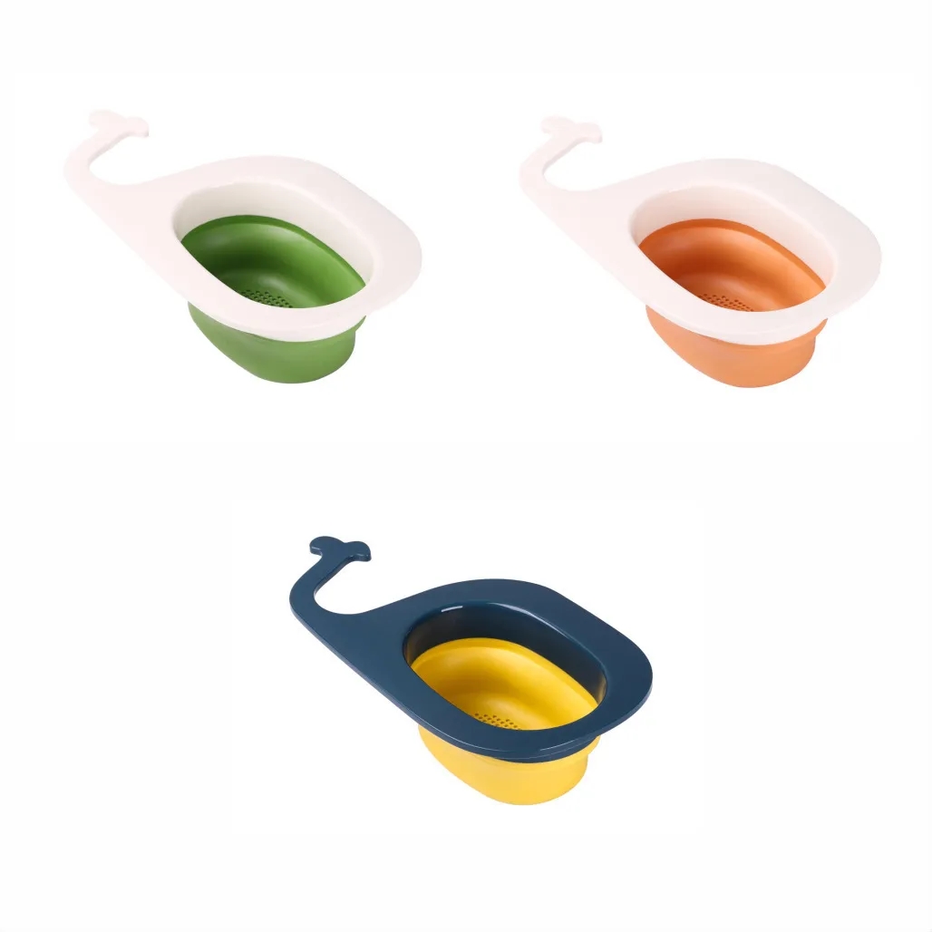 Whale Foldable Drain Basket Food Residue Filter Net 3
