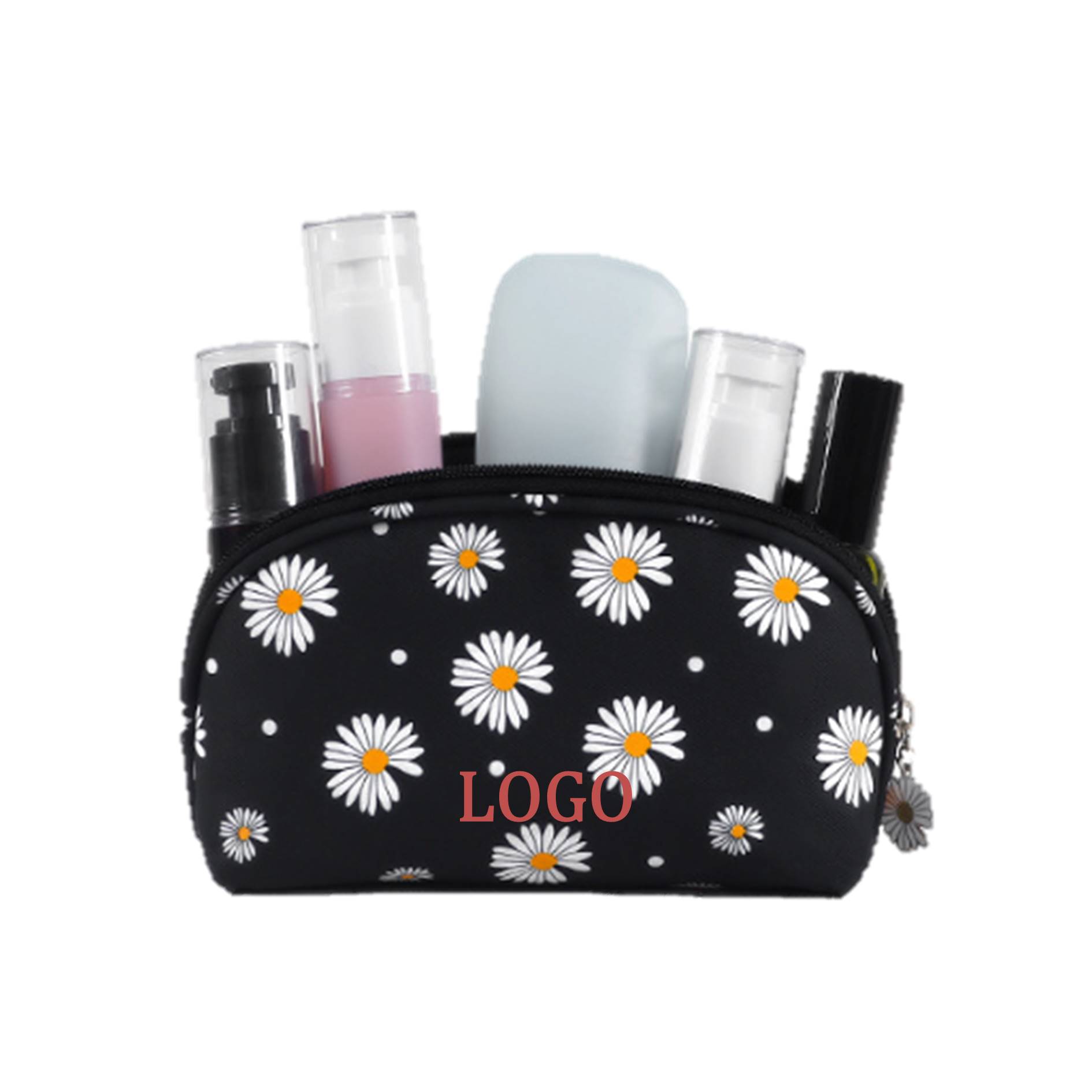 Daisy Patterned Handheld Cosmetic Bag 2