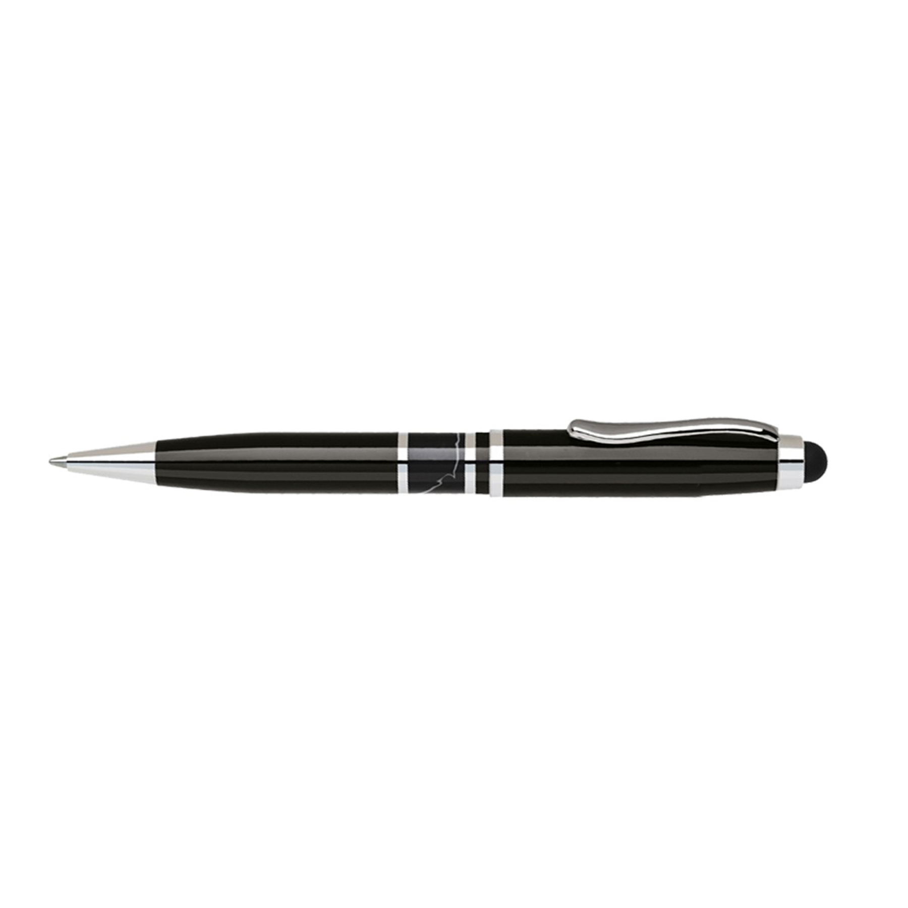 Lacquered Brass twist ballpoint pen with touchscreen stylus 2