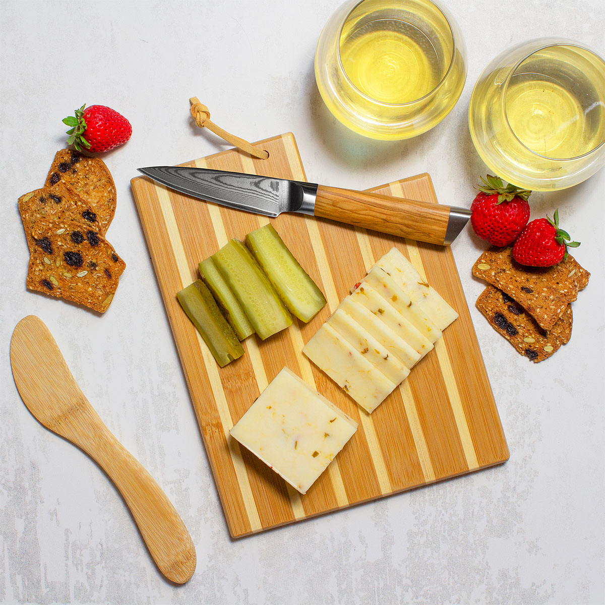 Utah Charcuterie Board with Spreader Knife Gift Set 5