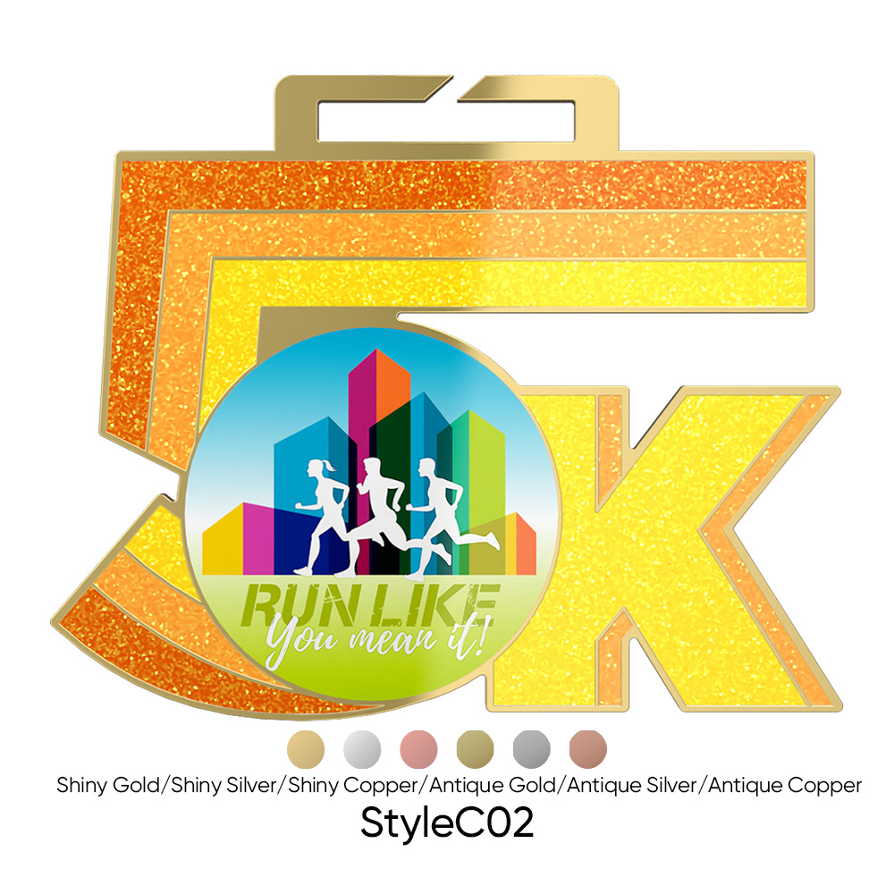 4.5" UV Printed 5K Medals 7