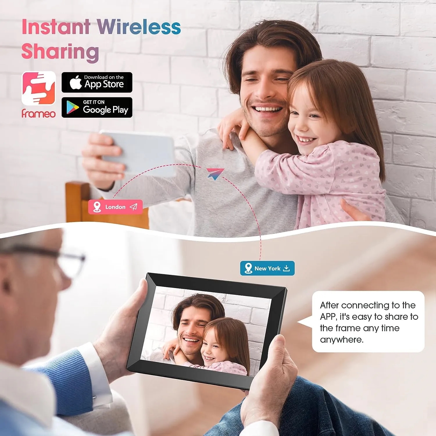 WiFi 10.1" Digital Picture Frame with 1280x800 Resolution 3