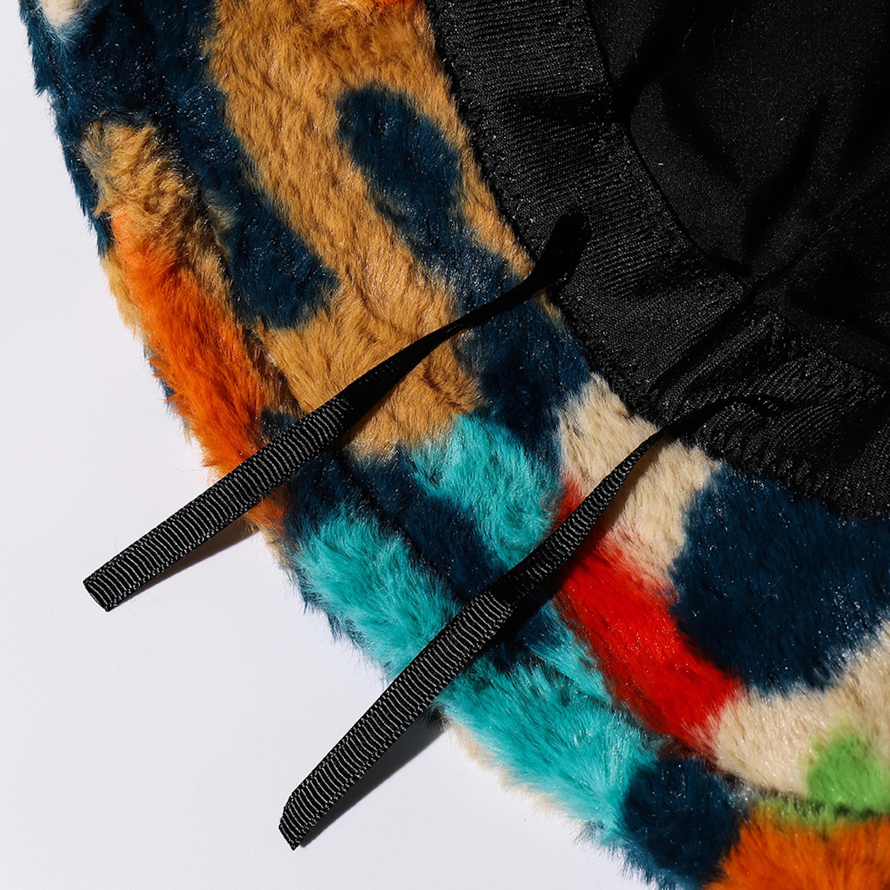 Color Block Fuzzy Bucket Hat 12