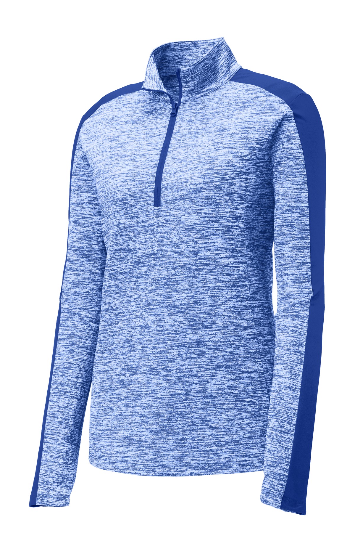Sport-Tek Women's PosiCharge Electric Heather Colorblock 1/4-Zip Pullover. LST397 11