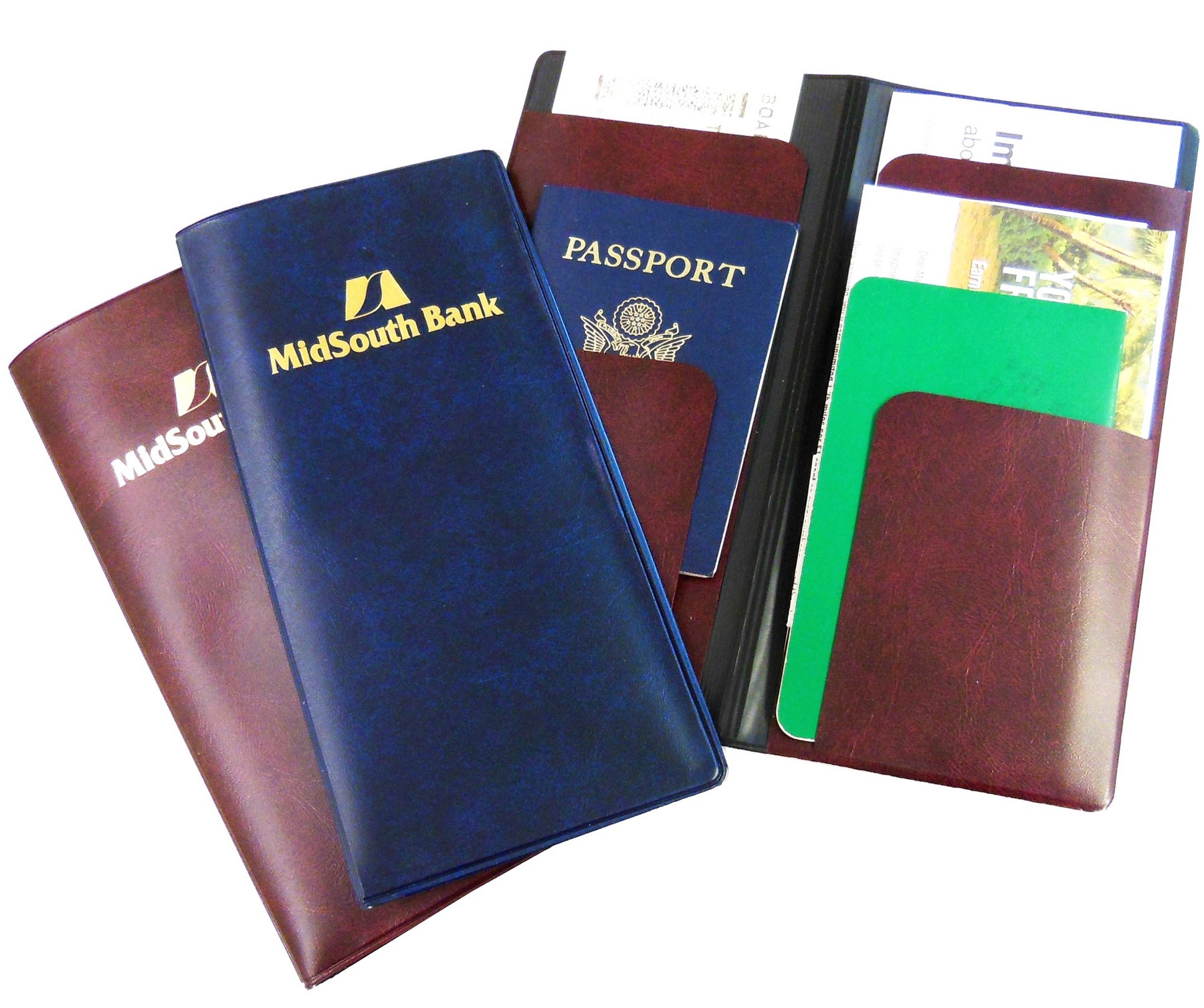 Deluxe Deep Spine Document Holder W/ Opaque Cover & Moire Lining 4 1/2 x 9 1/4 1