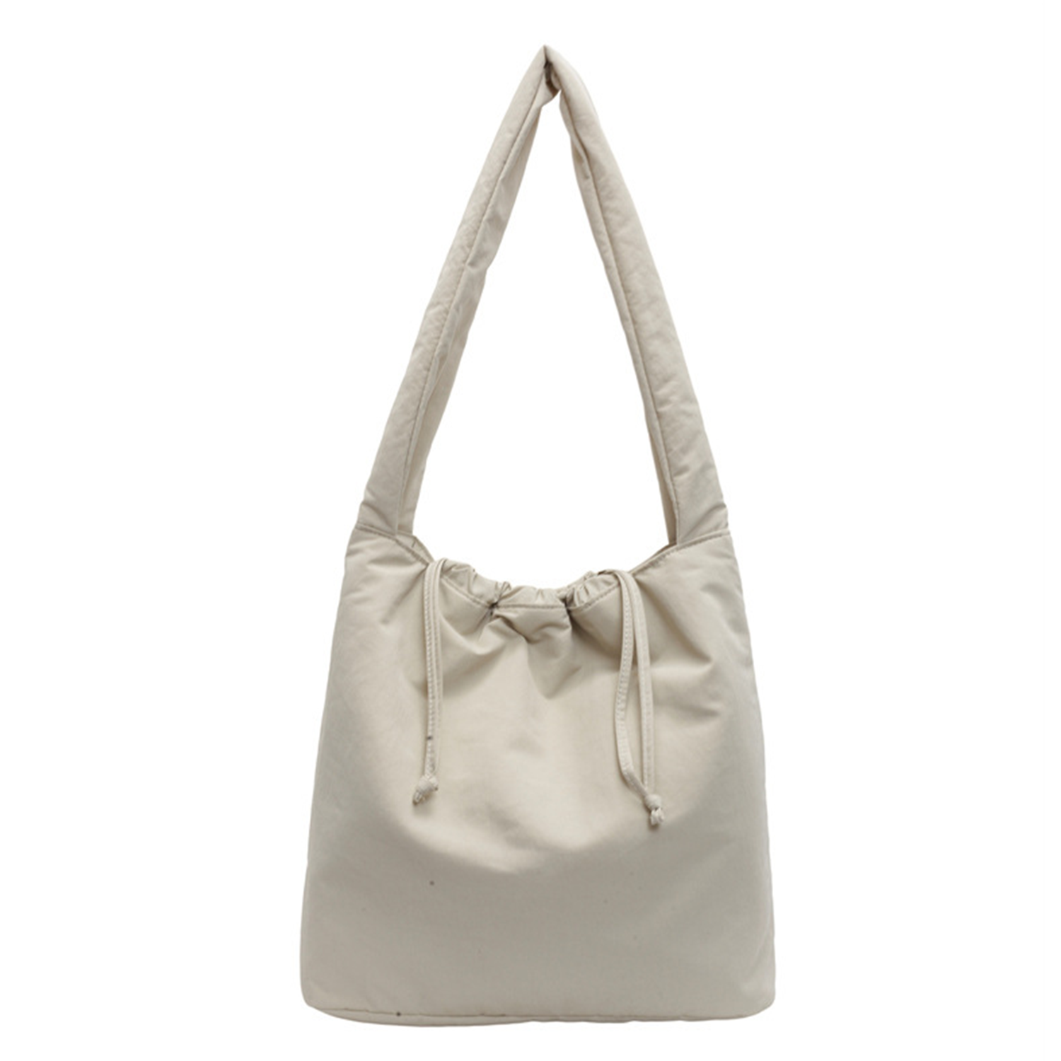 Lightweight Nylon Drawstring Shoulder Tote Bag 5